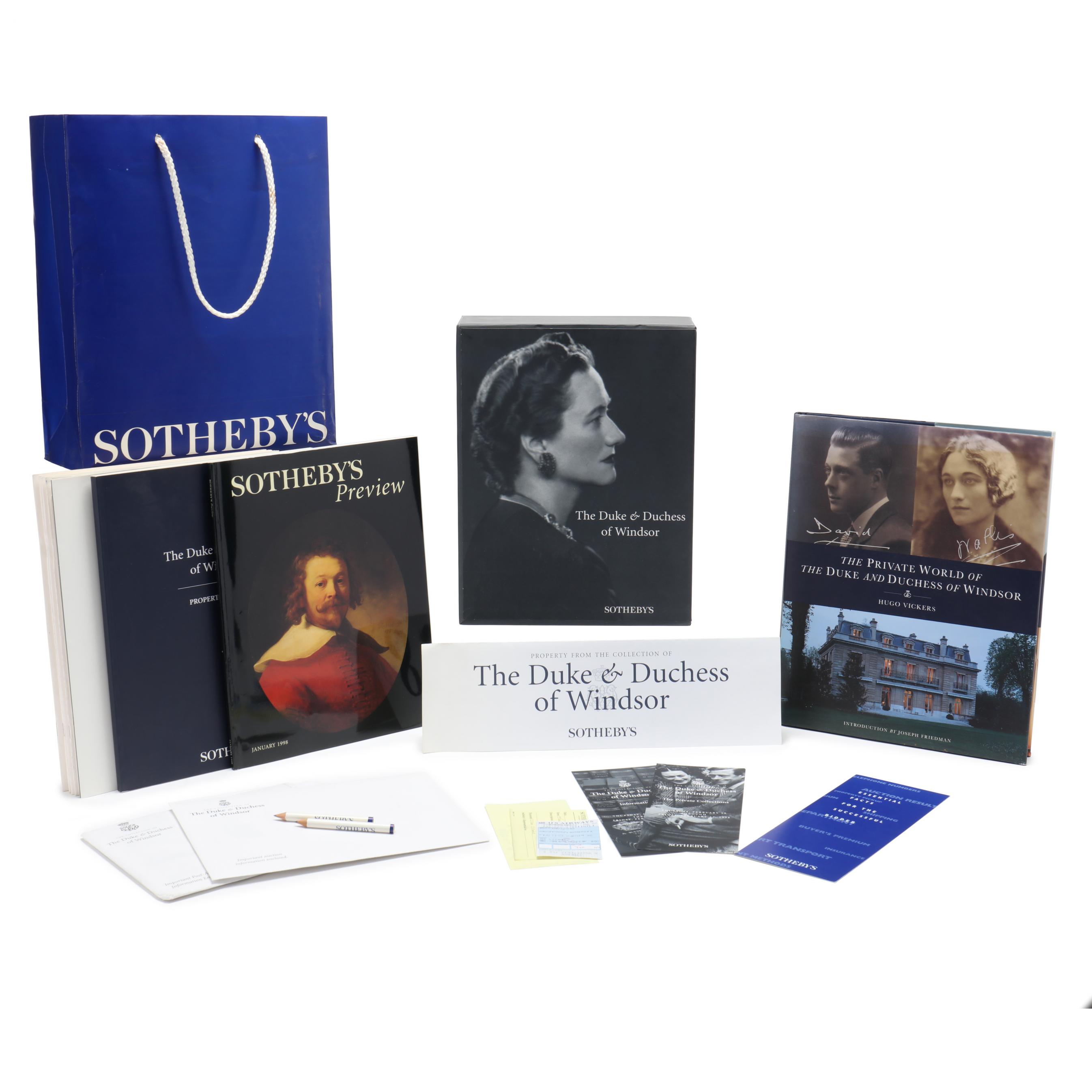 The Duke & Duchess of Windsor, Sotheby's 1997 Catalogue and Text