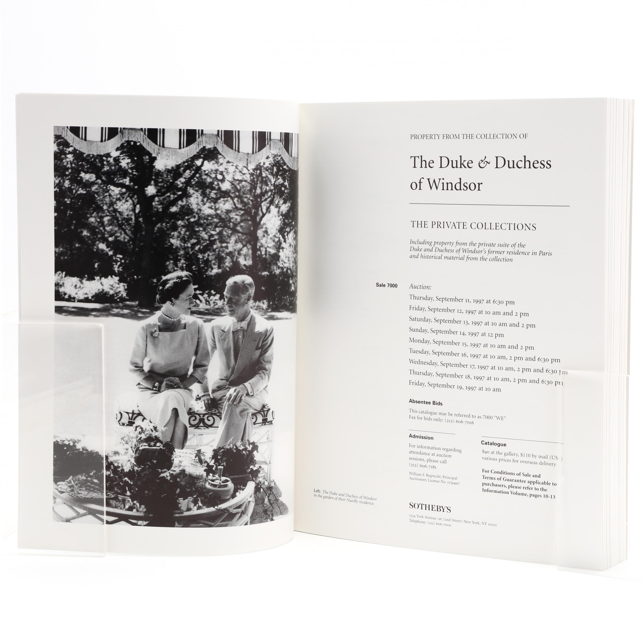 THE Duke ＆Duchess of Windsor（1997 サザビーズ） The Duke And Duchess Of Windsor 3 Vol Box Set September 11