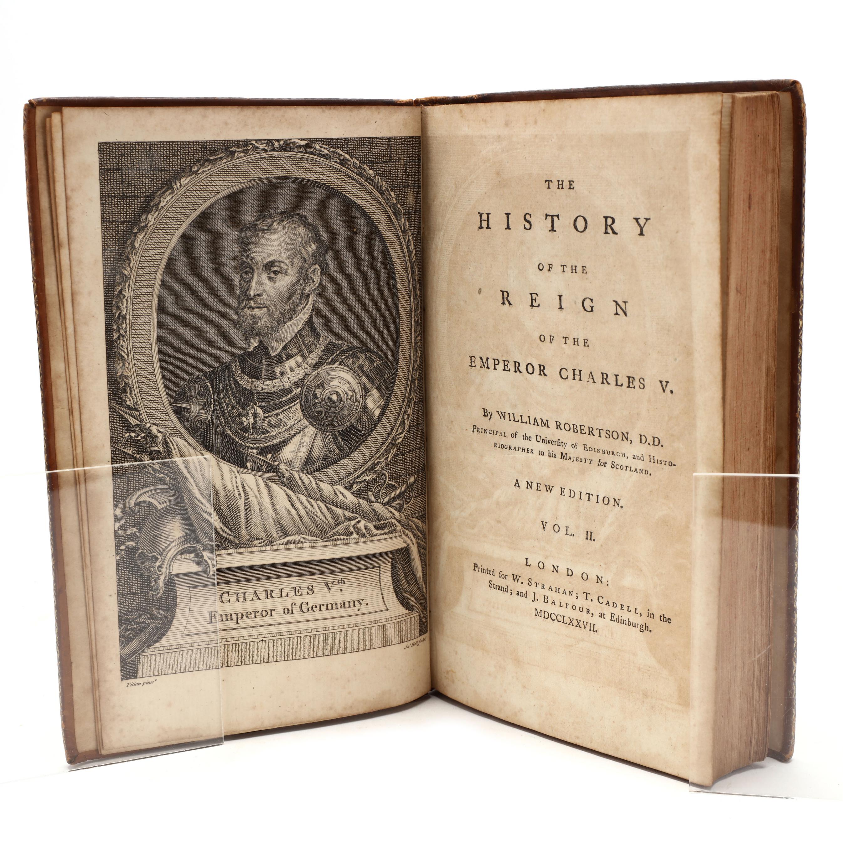 Robertson - L'Histoire Du Règne De L'Empereur Charles Quint - 6 Volumes (1775) - Livre Ancien