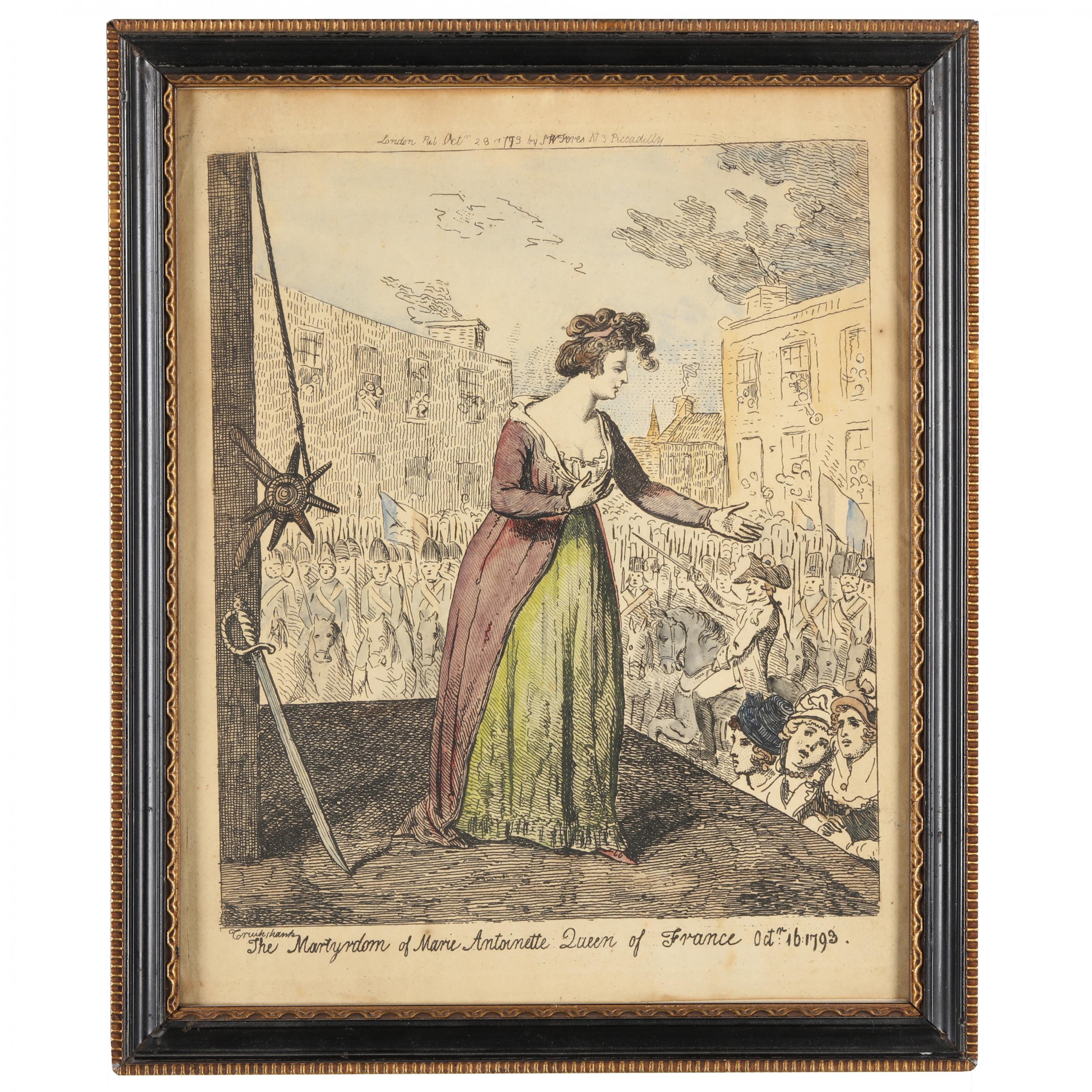 Isaac Cruikshank (Scottish, 1756-1811), Two Satirical Etchings