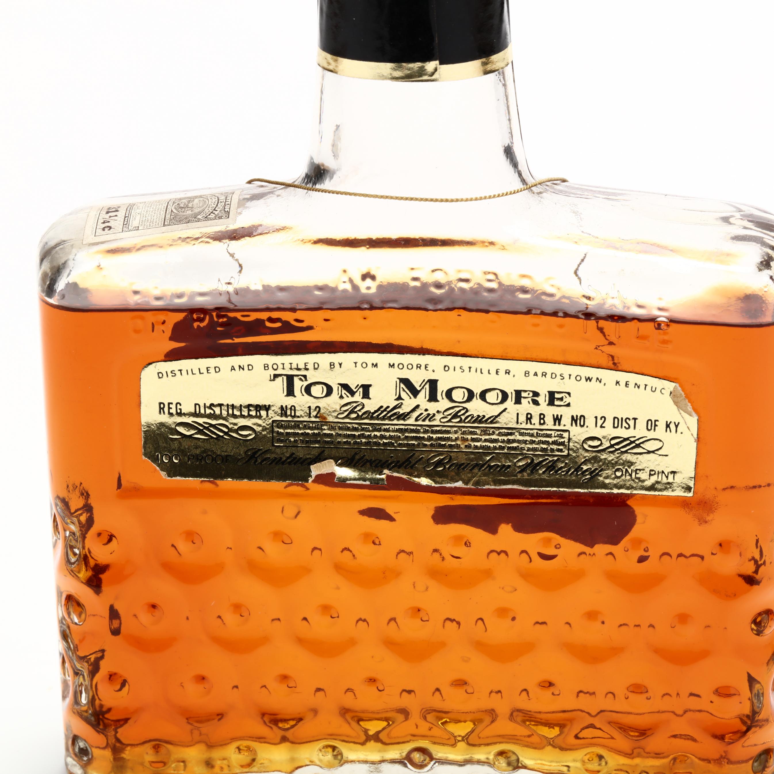 Tom Moore Bourbon Whiskey (Lot 8161 - Rare SpiritsSep 17
