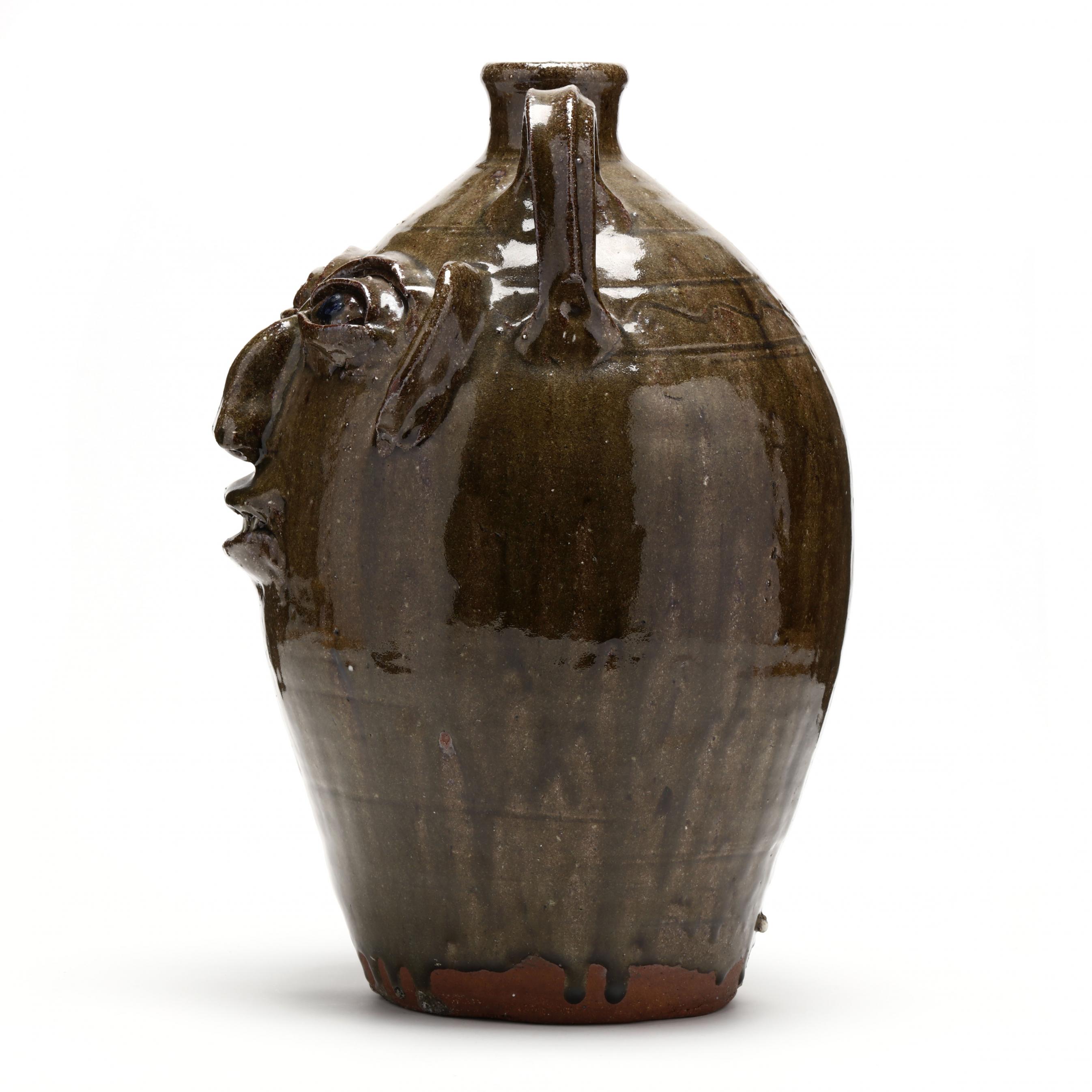 Double Handled Face Jug, Burlon Craig (Lincoln County, NC) (Lot