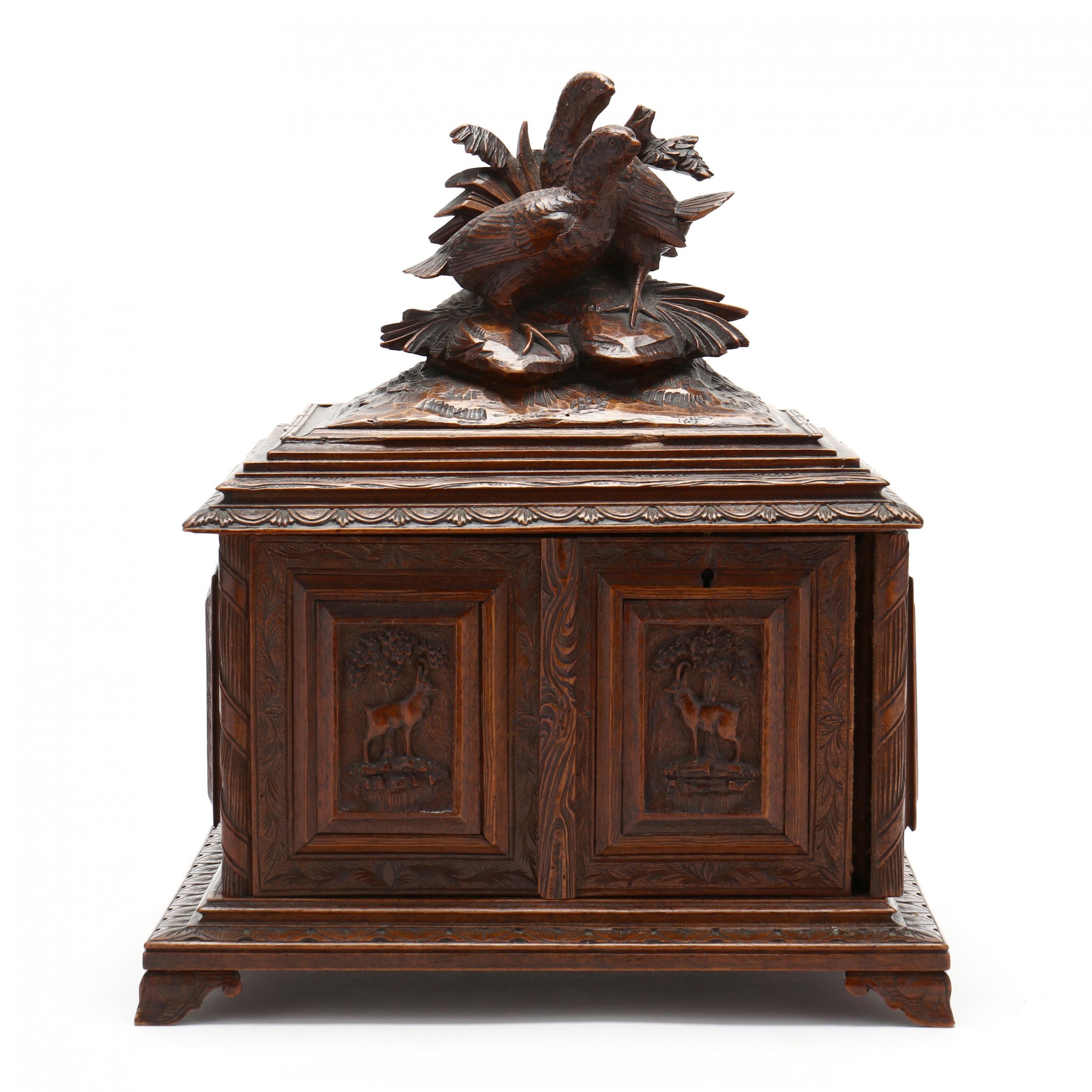 An Antique Black Forest Cigar Box (Lot 442 - August Estate