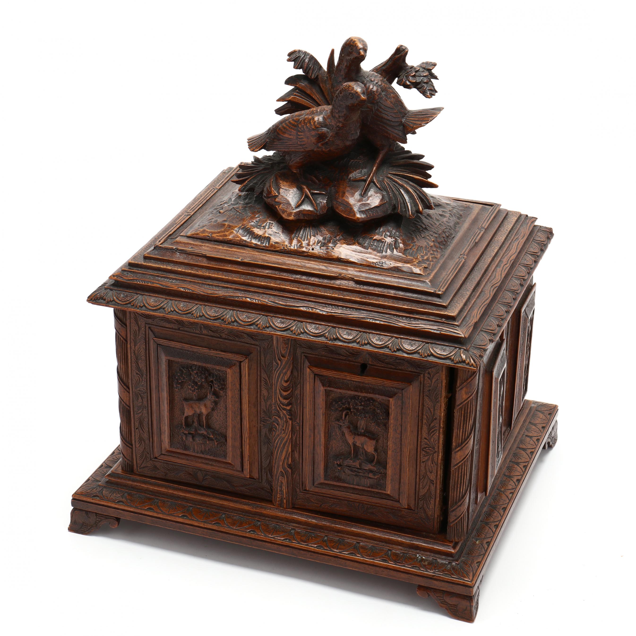 An Antique Black Forest Cigar Box (Lot 442 - August Estate