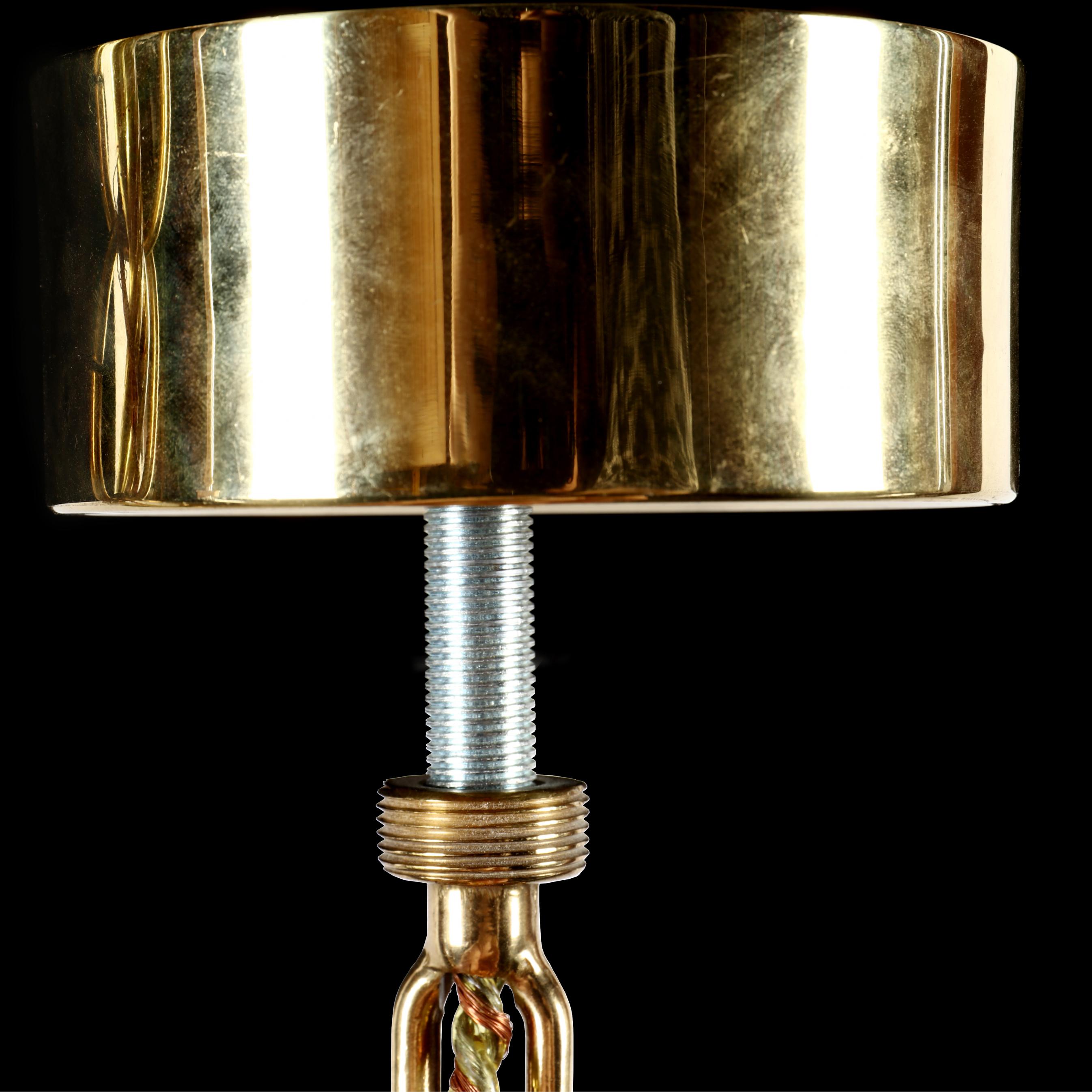 Gaetano Sciolari (Italian, 1927-1994), Modern Glass Rod and Brass