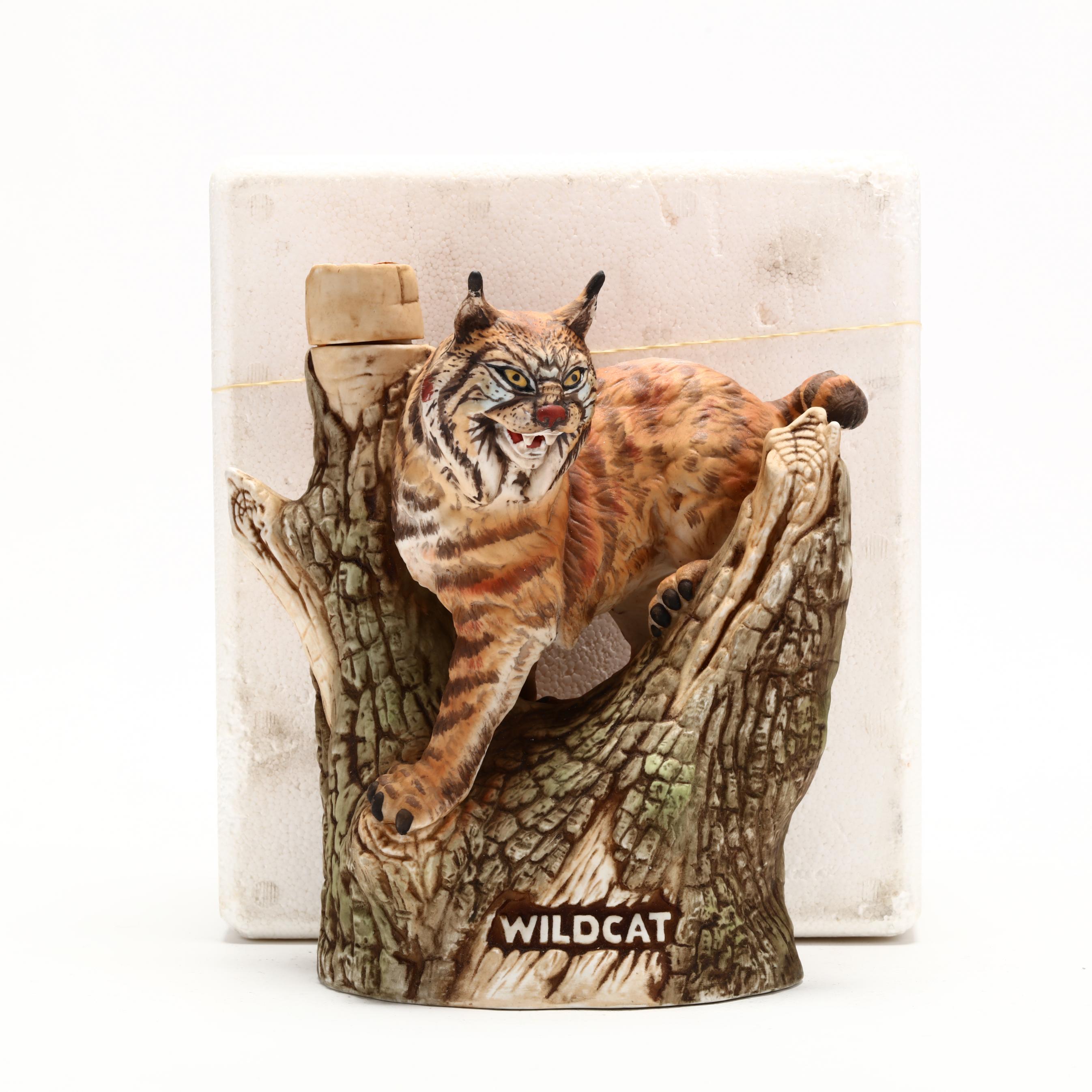 WILDCAT JUICE ビンテージ　デカンタボトル　置物　1950〜1960 Old Bardstown Whiskey in Kentucky Wildcat Decanter (Lot 8438