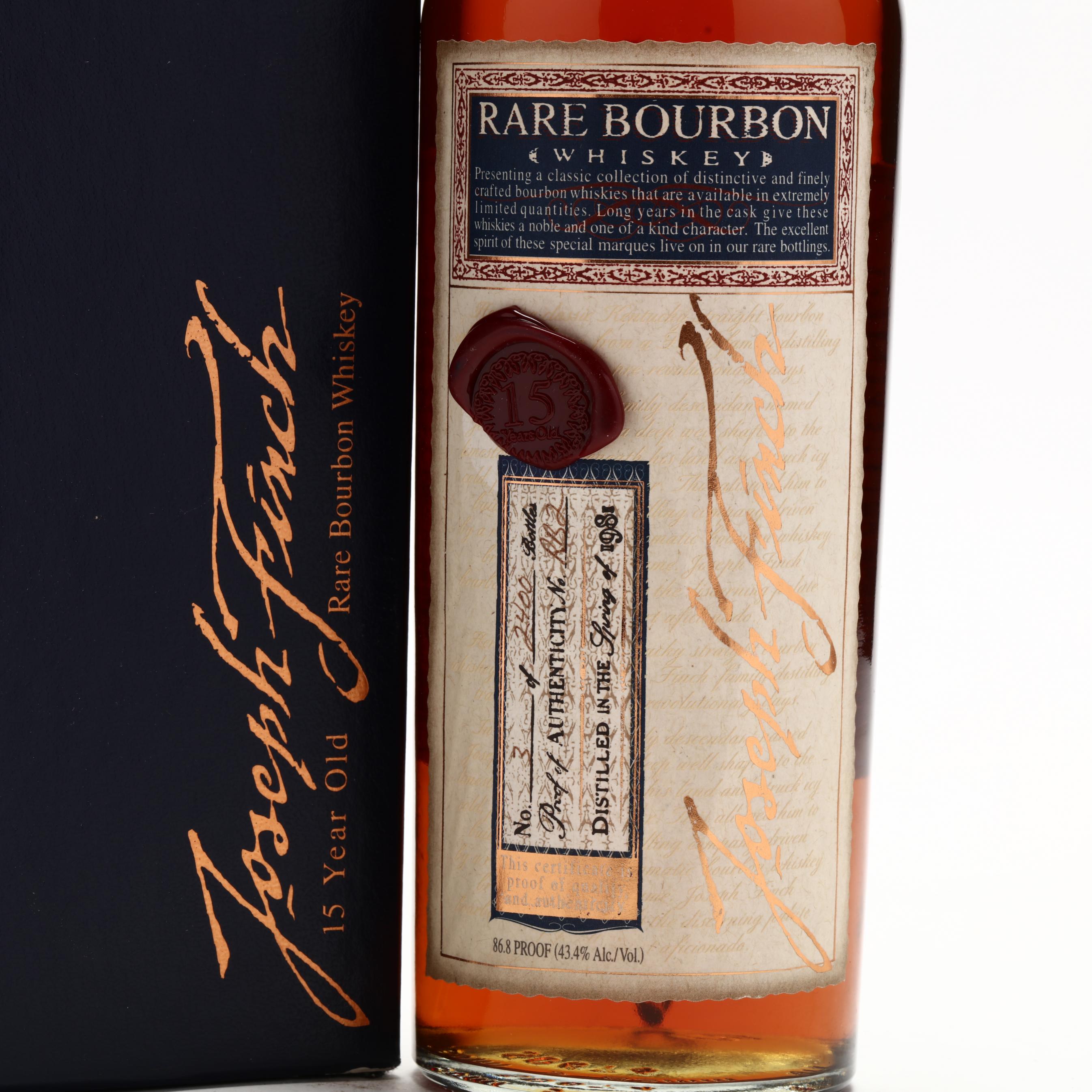 Joseph Finch Rare Bourbon Whiskey (Lot 8131 - Rare