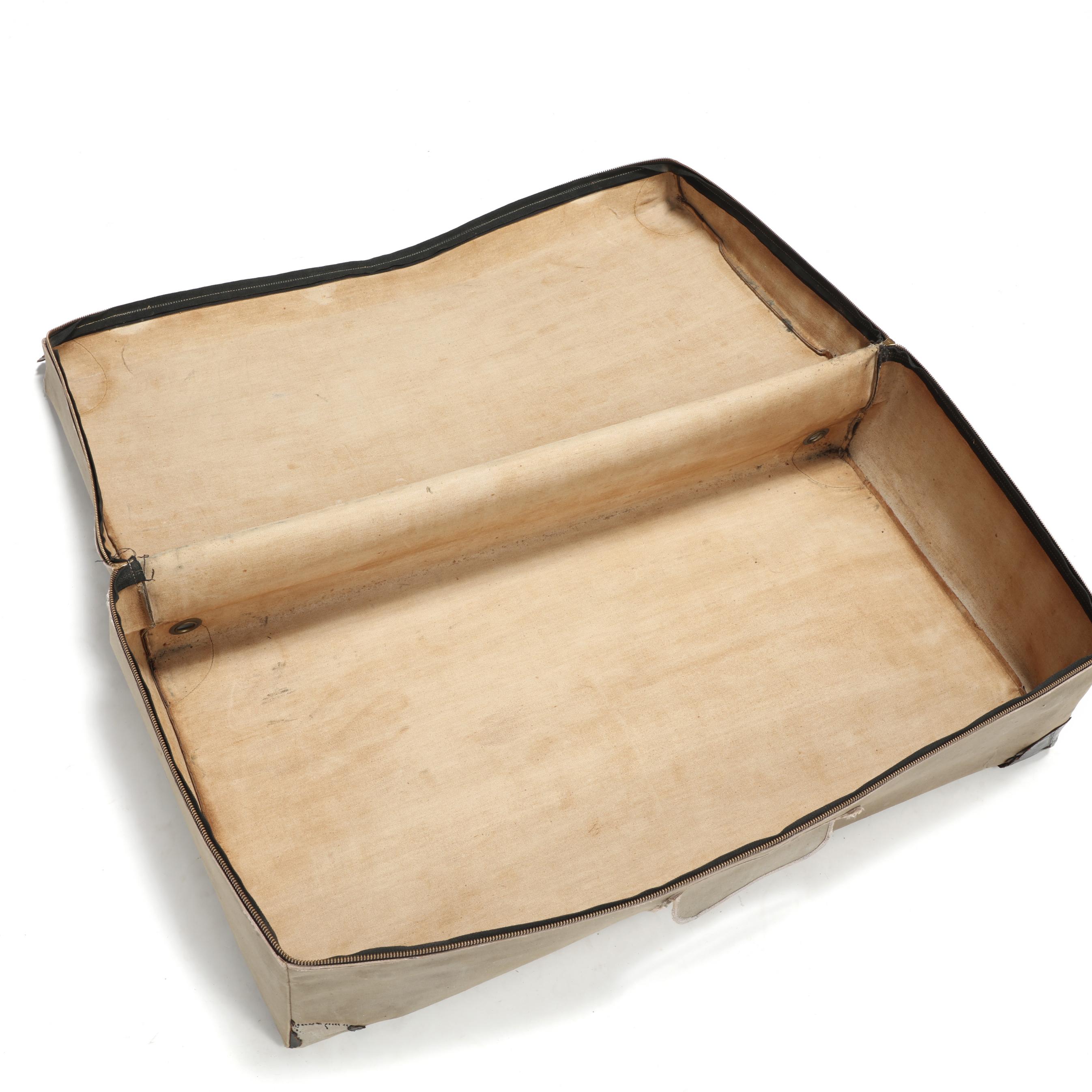 Vintage Black Crocodile Train Case, Mark Cross (Lot 1200
