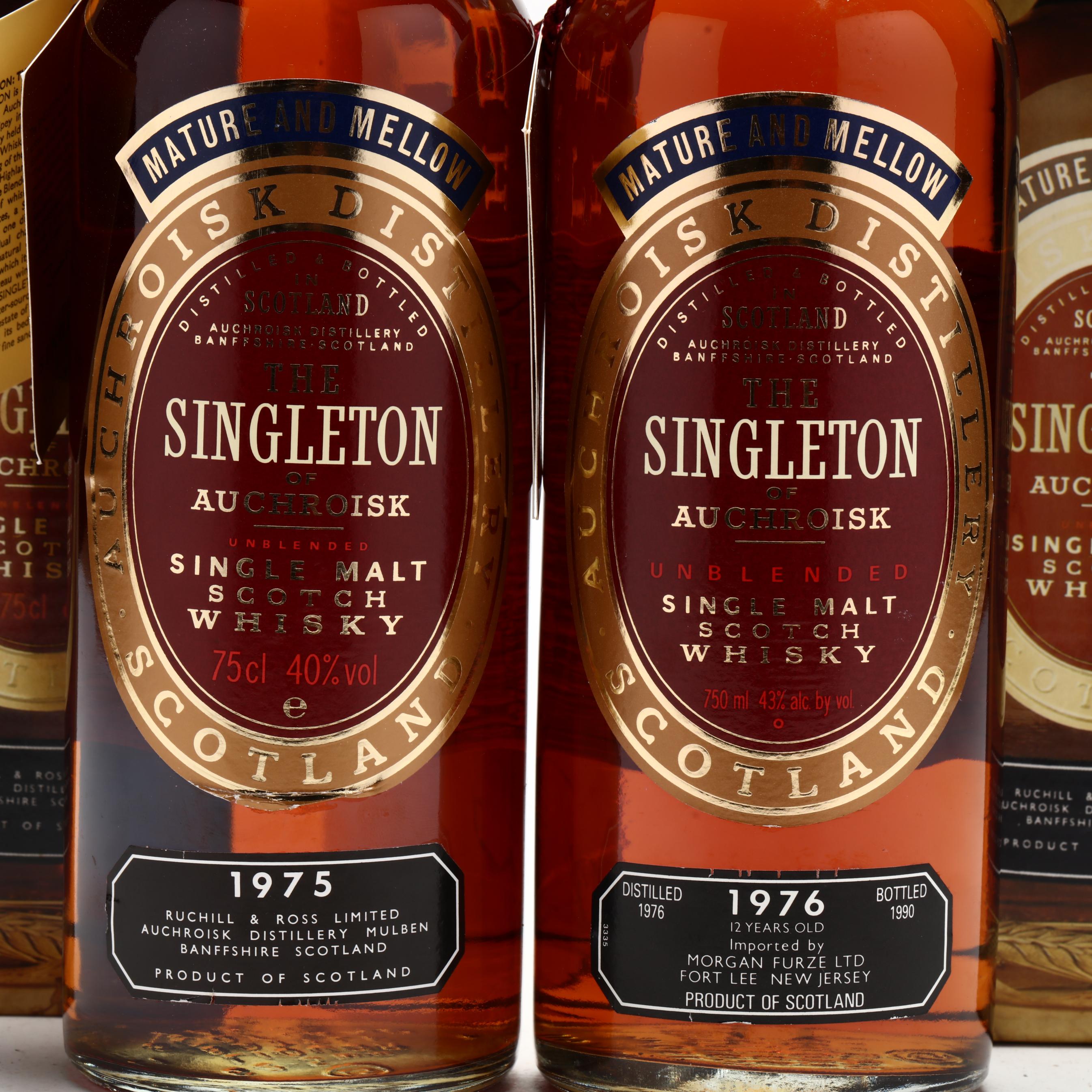 1975 & 1976 The Singleton of Auchroisk Scotch Whisky (Lot 8050