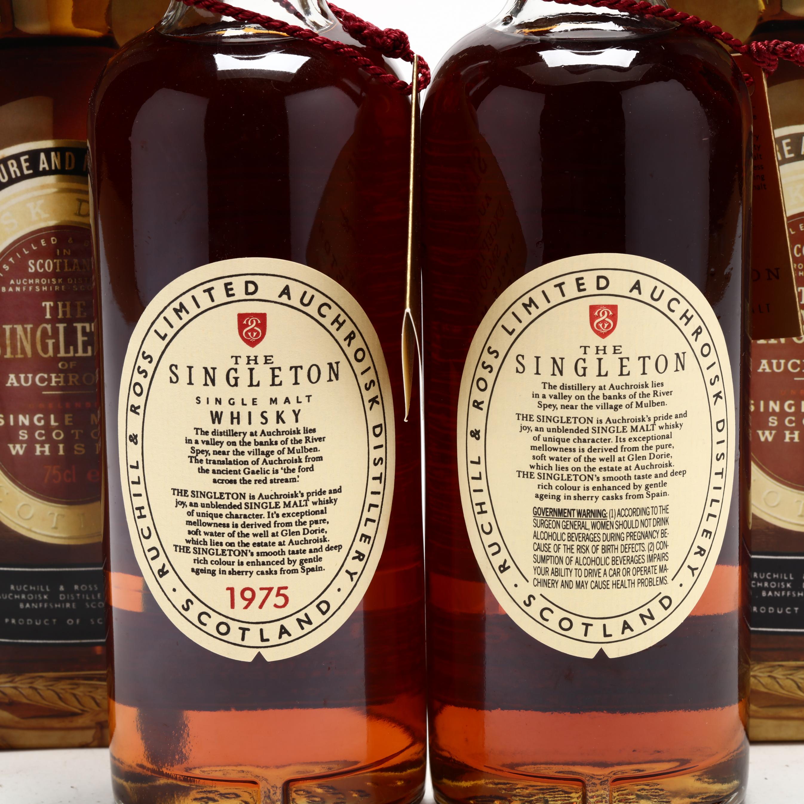 1975 & 1976 The Singleton of Auchroisk Scotch Whisky (Lot