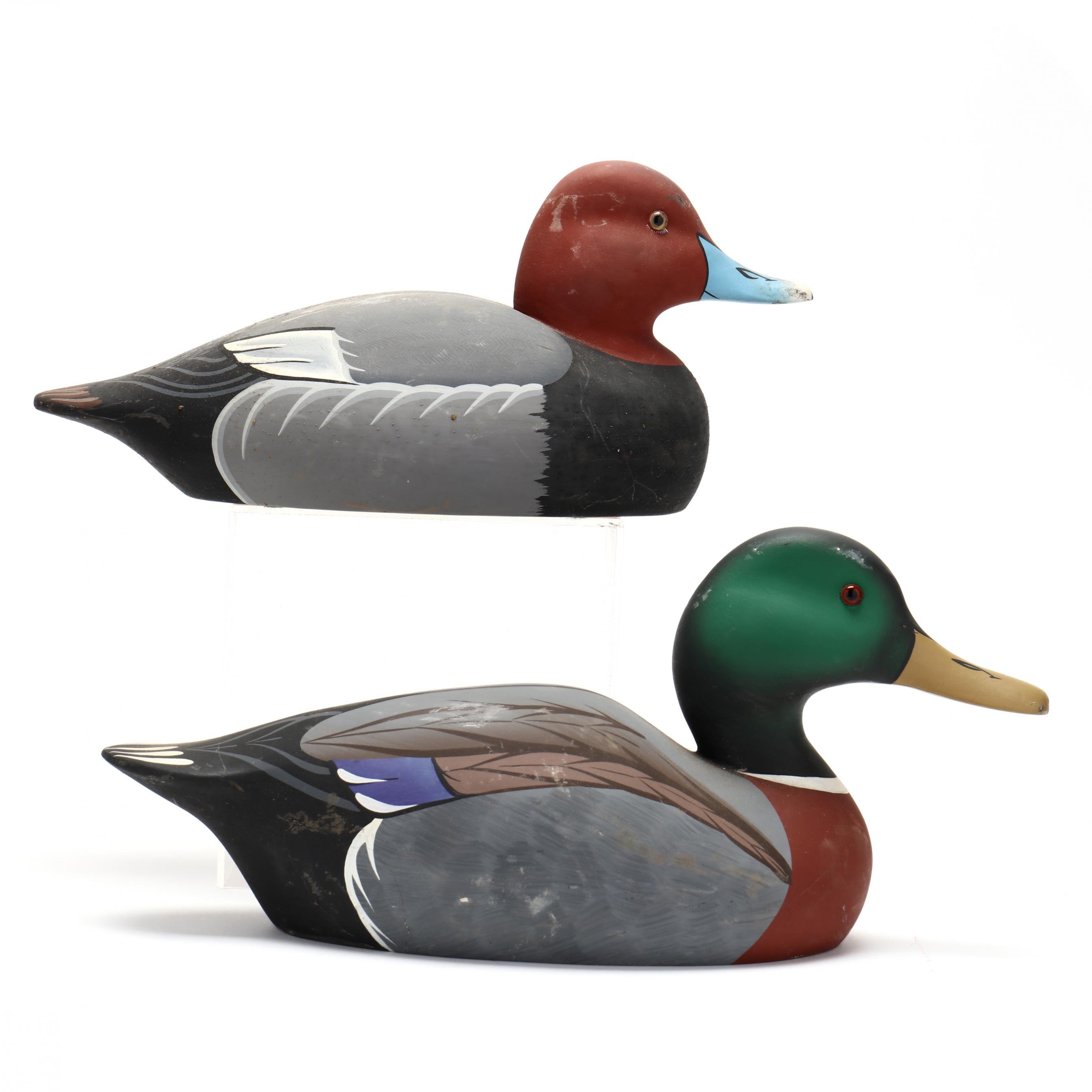 A Pair of Signed Stoney Point Duck Decoys (Lot 3099 - End of