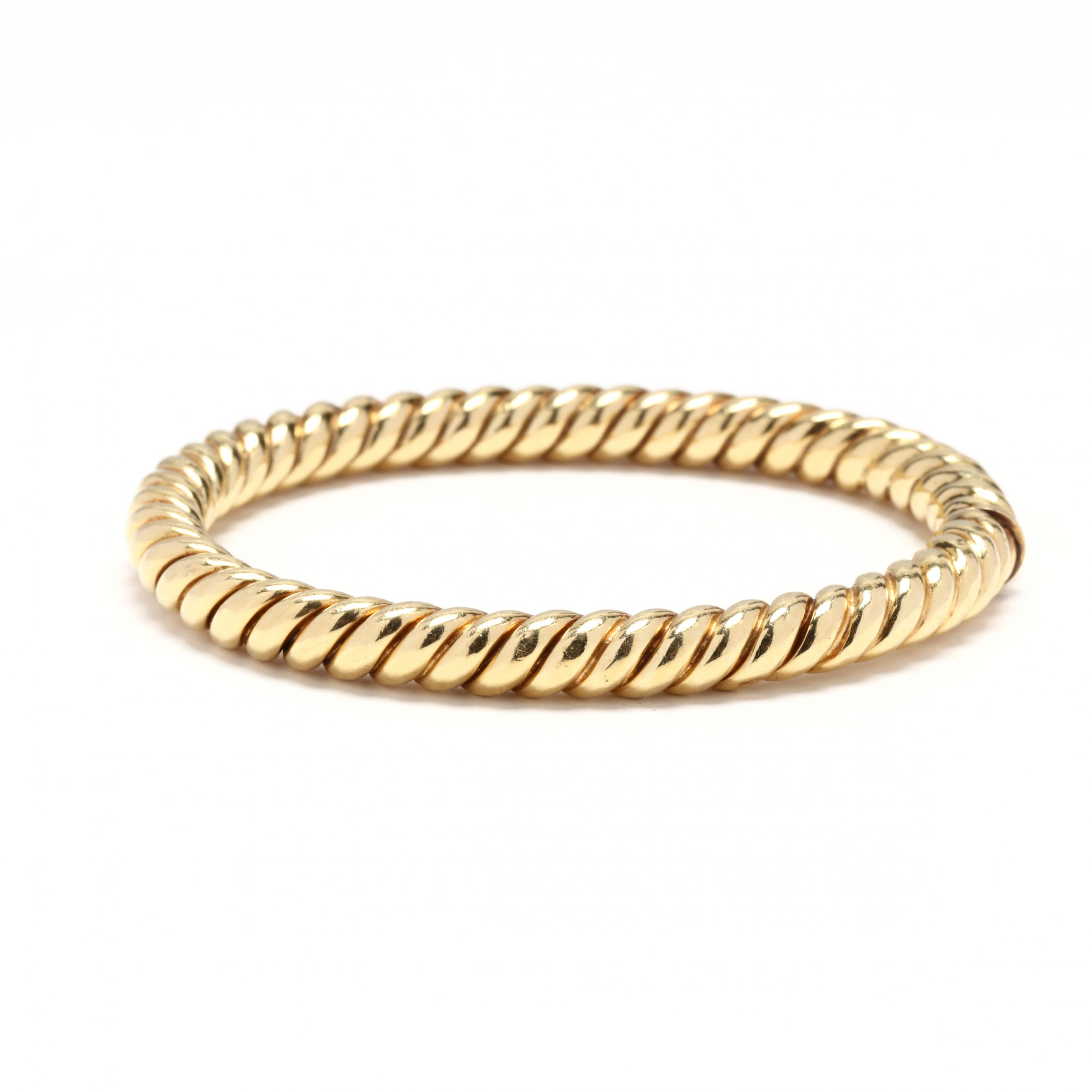 Wind & Fire Italy Boot Gold Finish Charm Bangle
