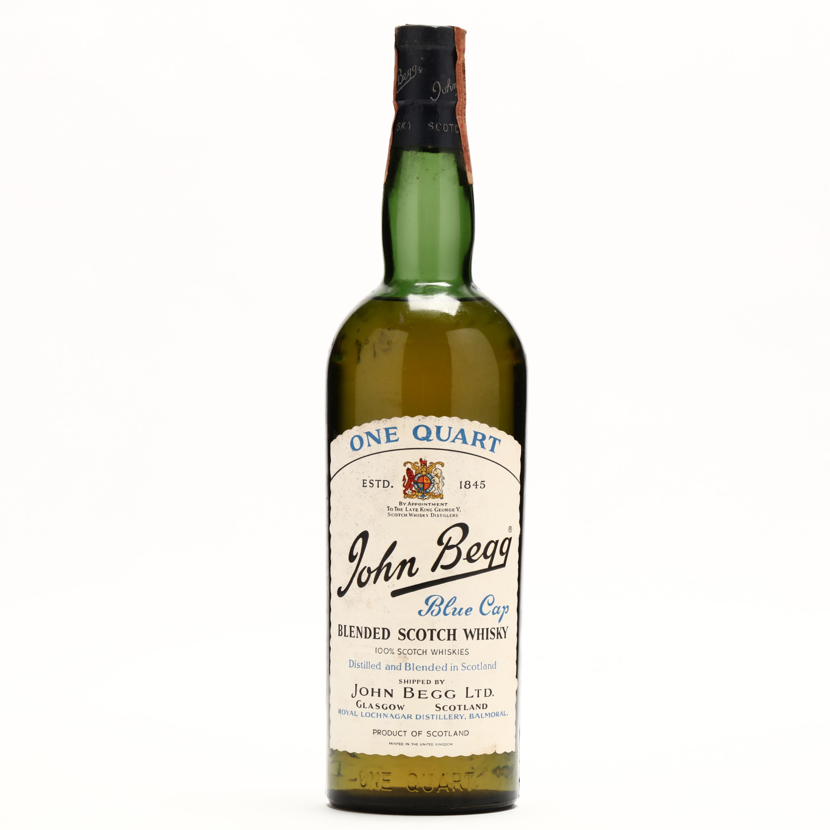 John Begg Scotch Whisky (Lot 9097 - Rare SpiritsOct 22, 2021, 12:00pm)