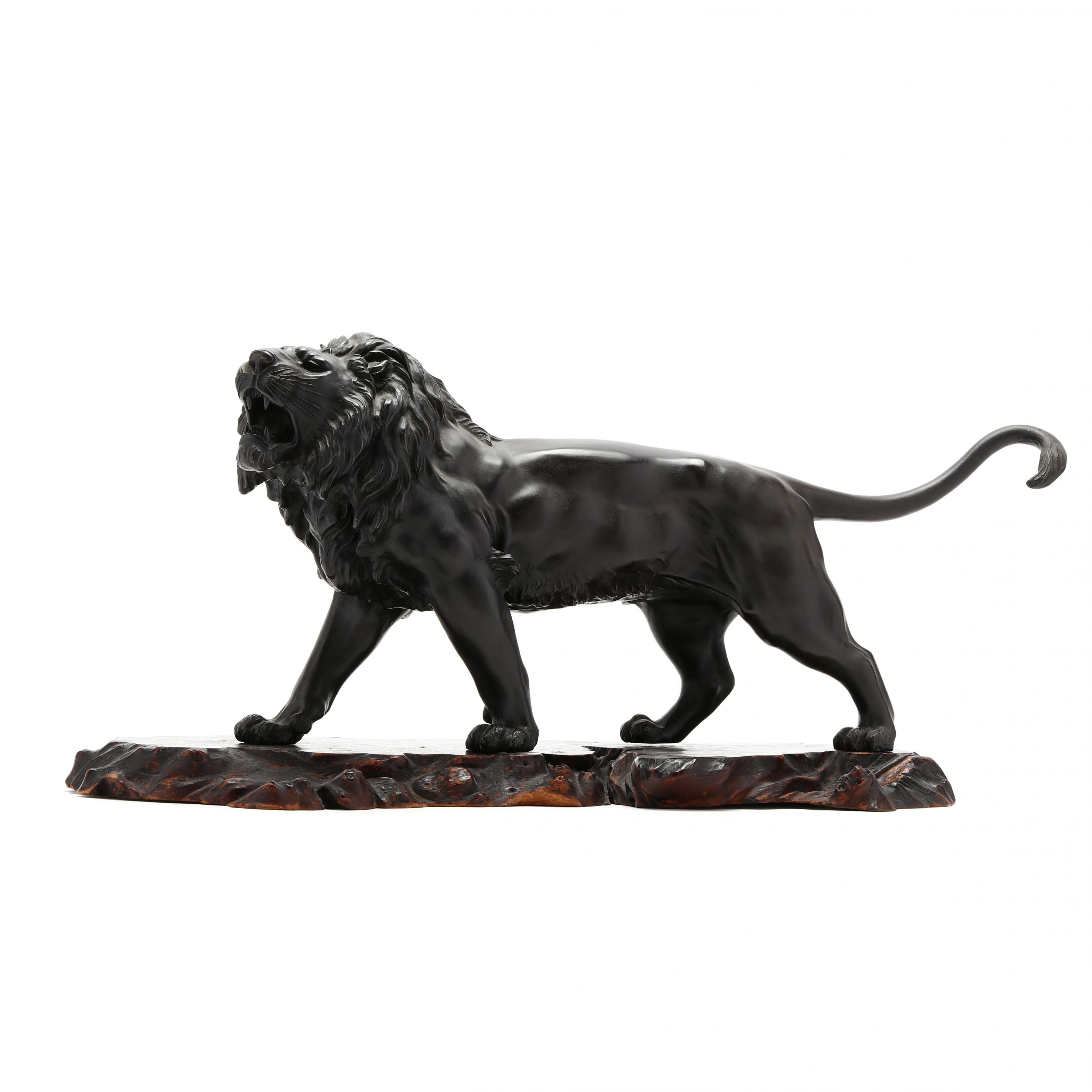 Atsuyoshi for the Maruki Company, Bronze Lion Sculpture (Lot 166