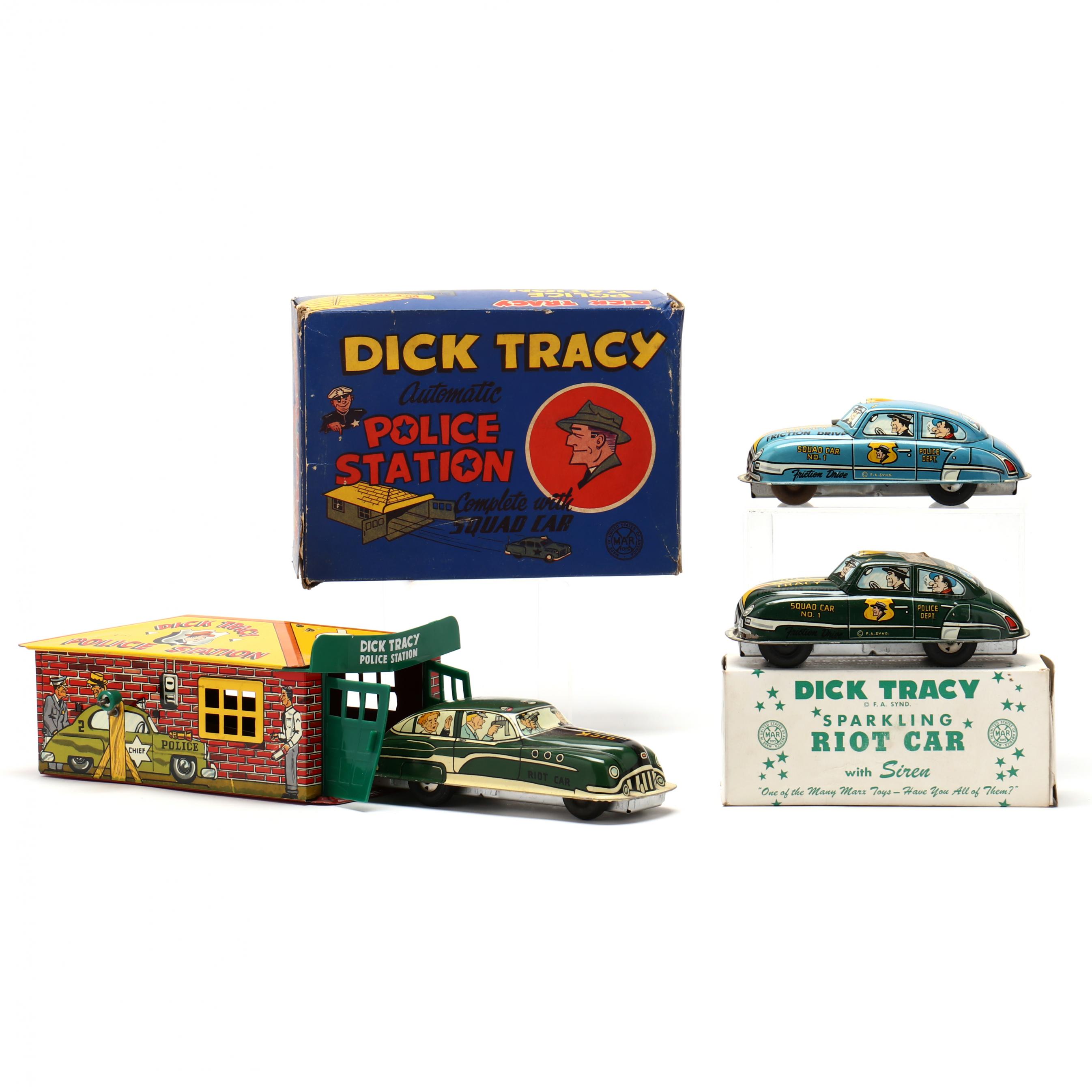 A Vintage Dick Tracy Toy Selection of Three Toys (Lot 2406 - The