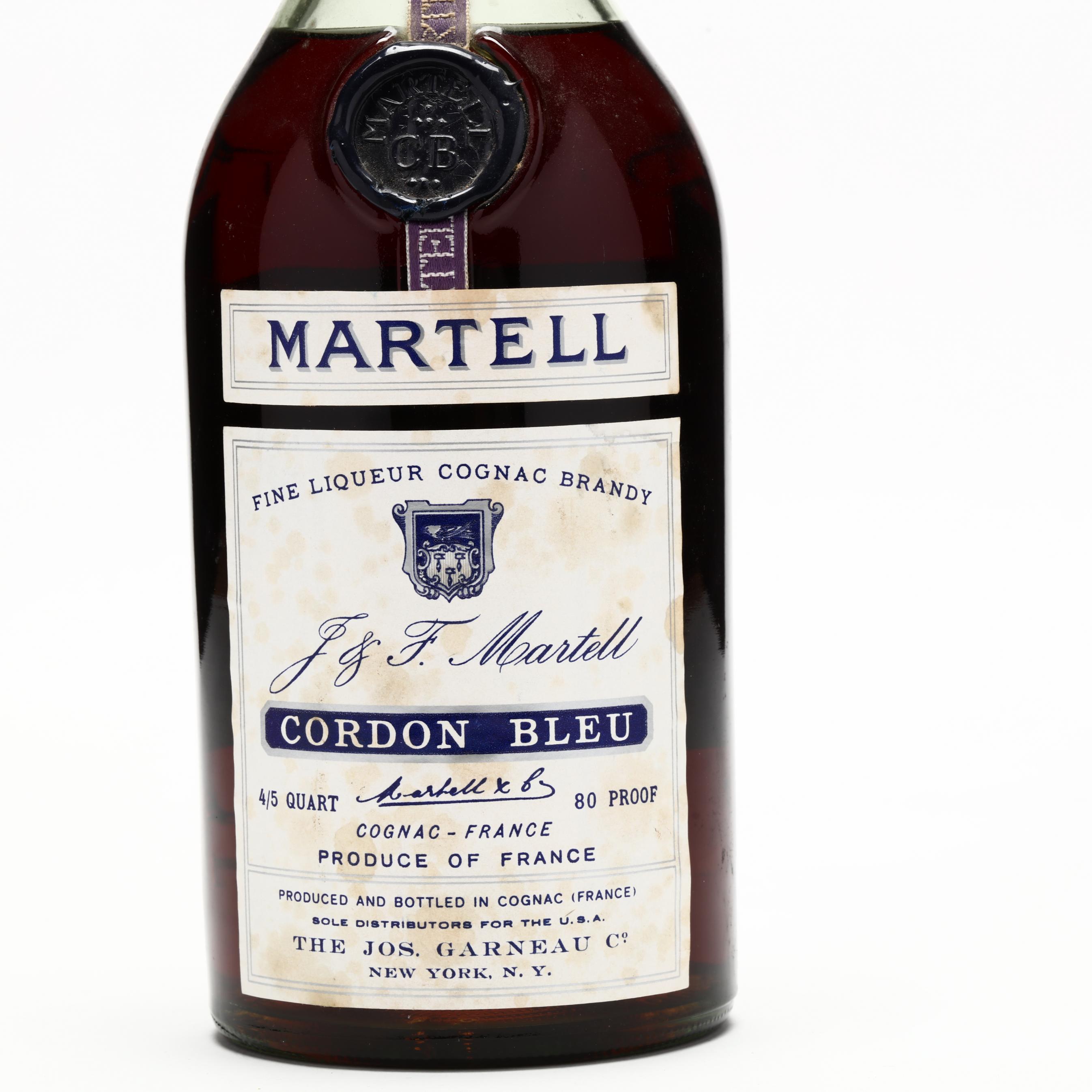 Martell Cordon Bleu Cognac (Lot 2002 - Rare SpiritsDec 3 Martell Cordon Bleu Cognac (Lot 2002 - Rare SpiritsDec 3