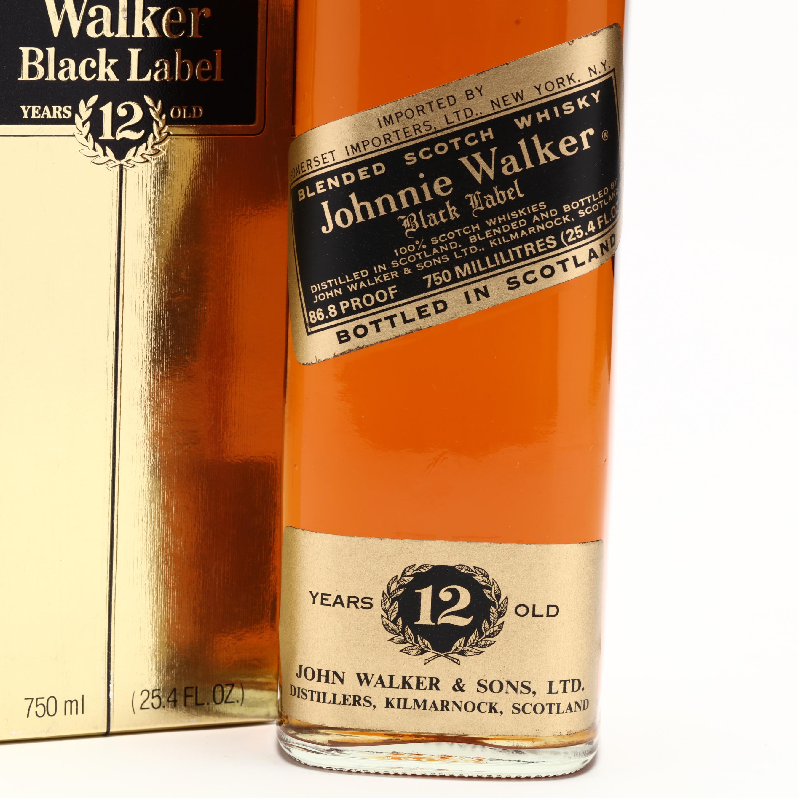 Johnnie Walker Blended Scotch Whisky, Black Label (Lot 2084 Johnnie Walker Blended Scotch Whisky, Black Label (Lot 2084