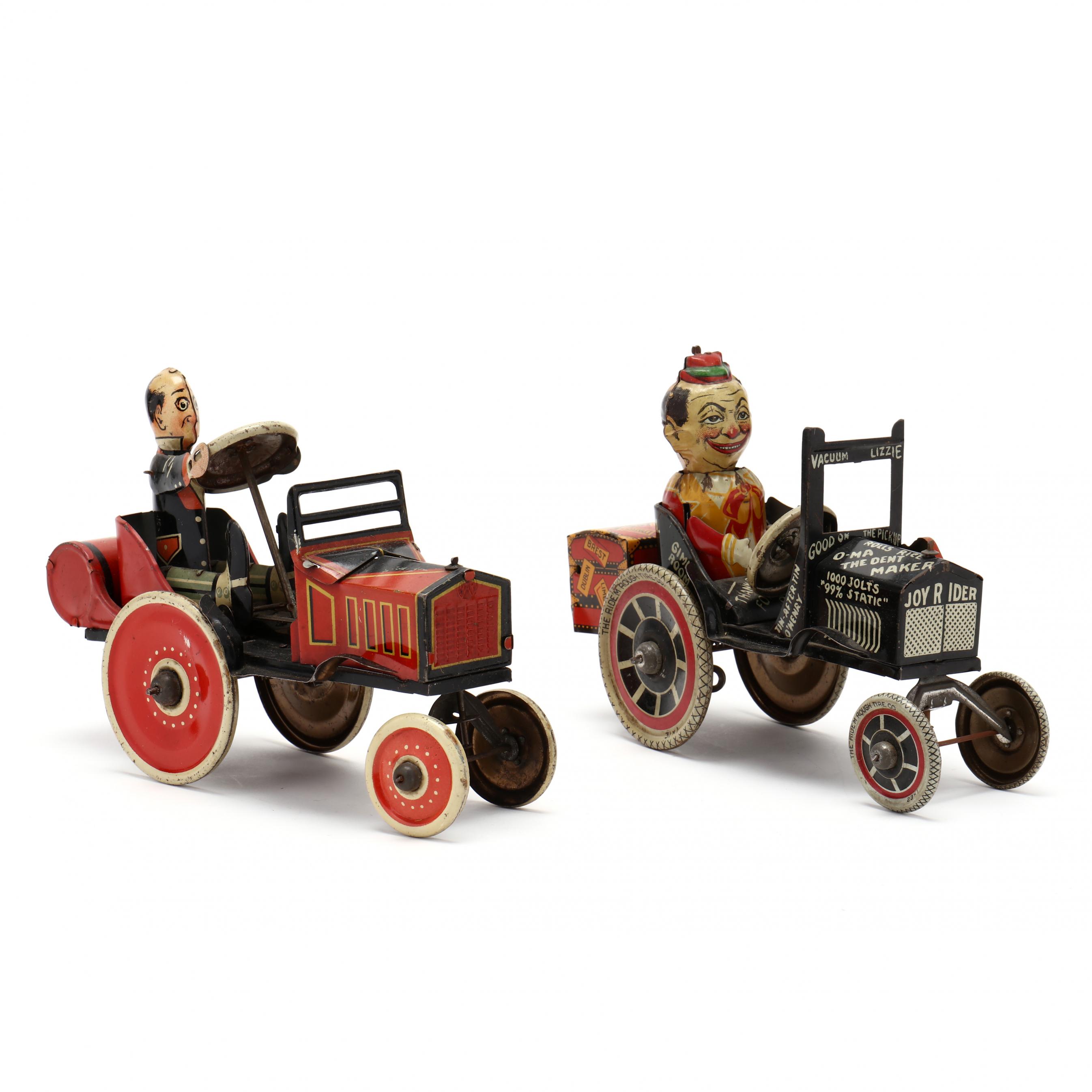 Two Tin Litho Crazy Cars, by Marx (Lot 2417 - The Winter Estate