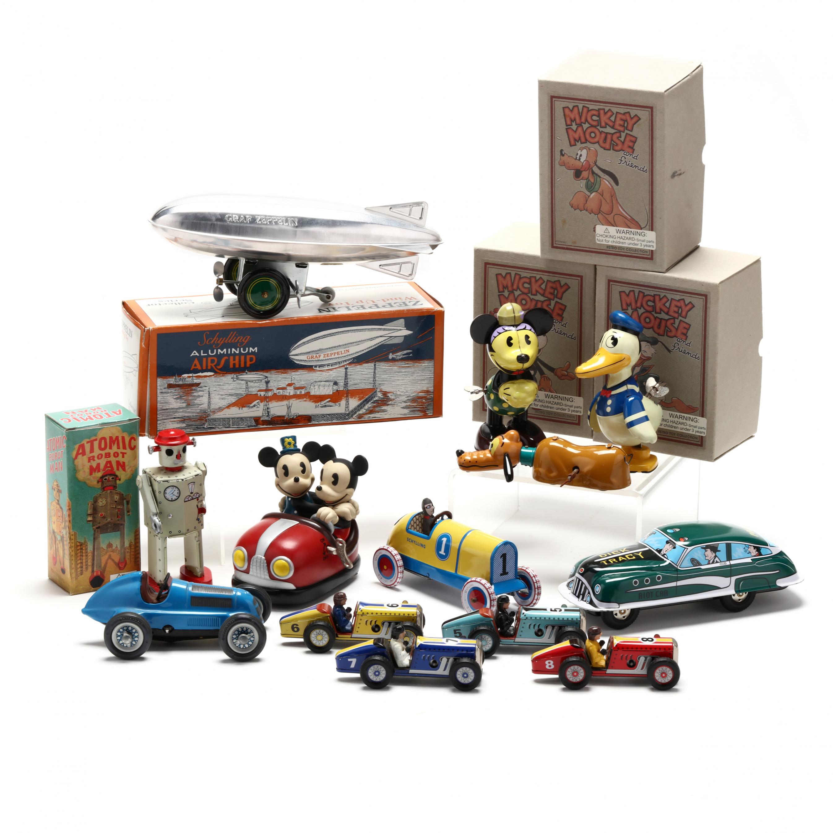Group of Thirteen Schylling Reproductions of Retro Toys (Lot 2465