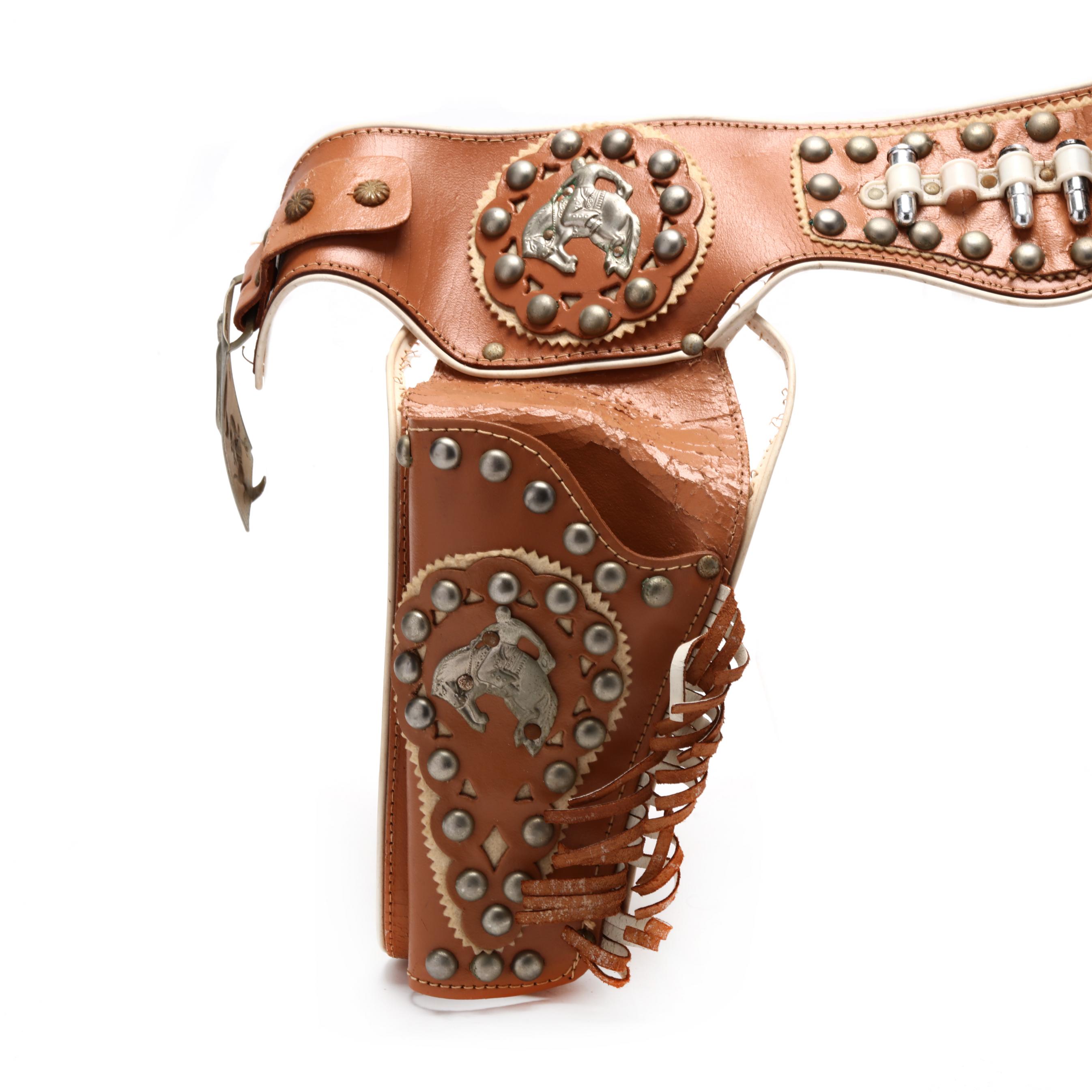 Cowboy Memorabilia, Pony Boy Cap Gun and Holster Set; Hopaong