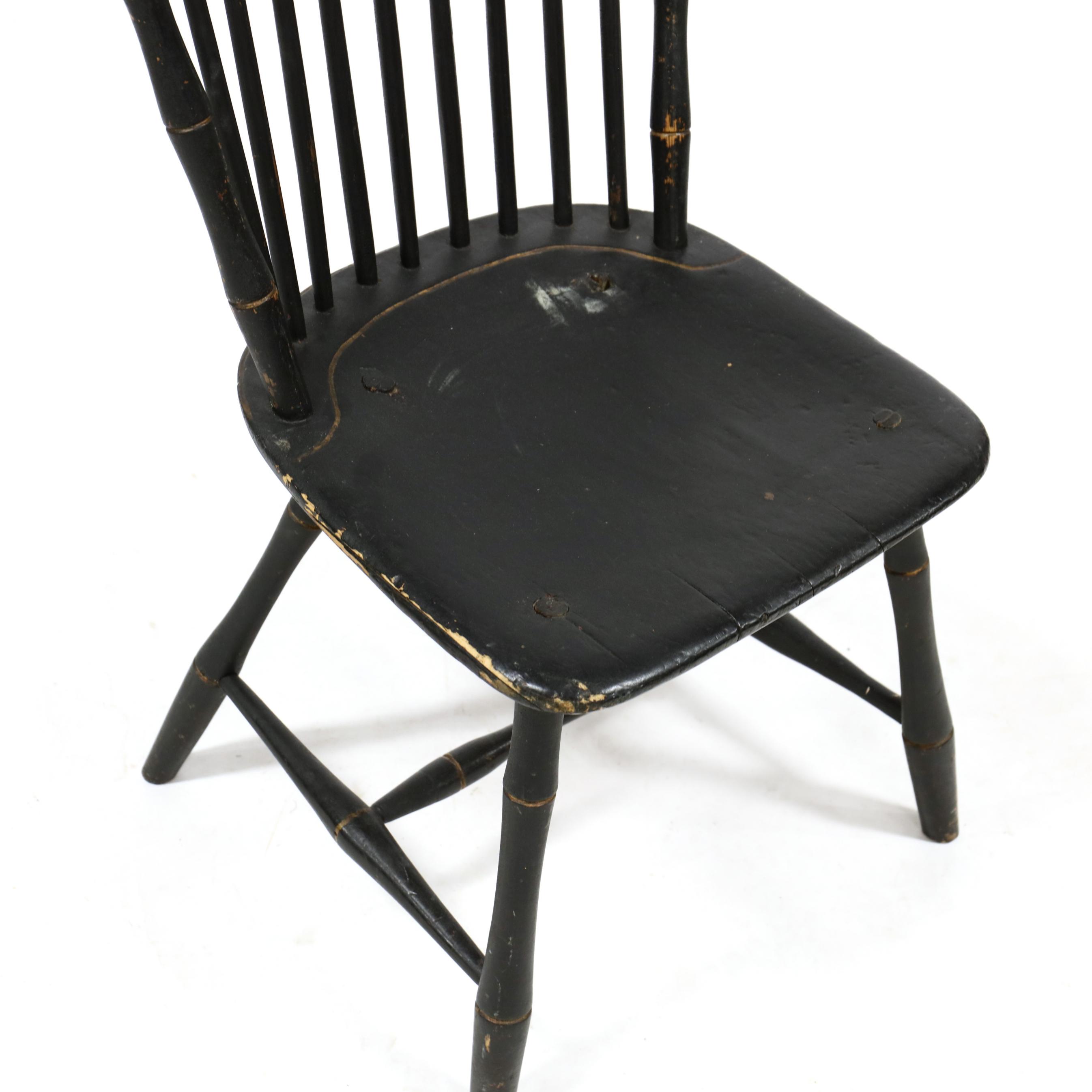 Seven Assorted Antique American Windsor Chairs (Lot 151