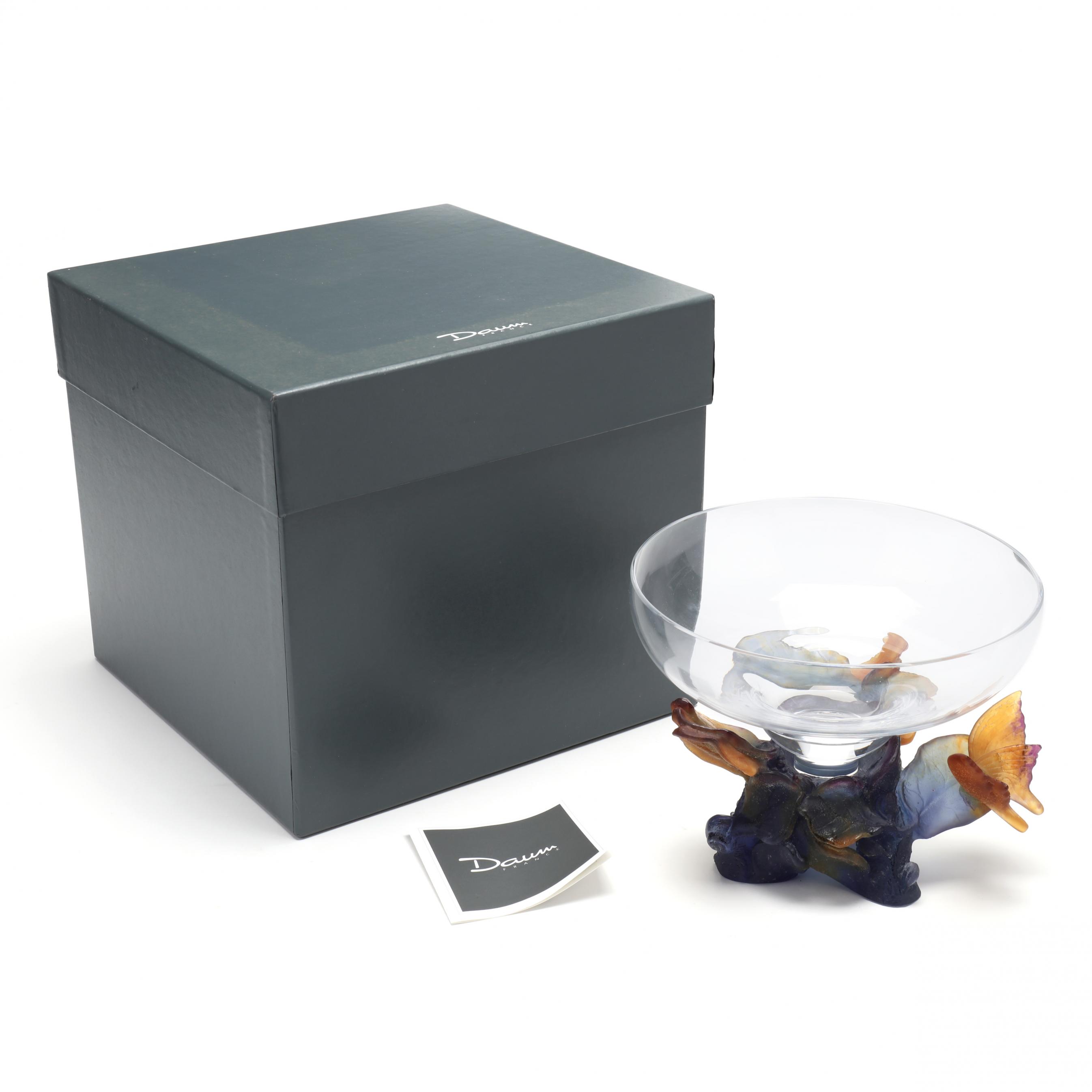 DAUMドームフランスクリスタル　PAPILLON BLUE ドームクリスタル：daum|商品情報