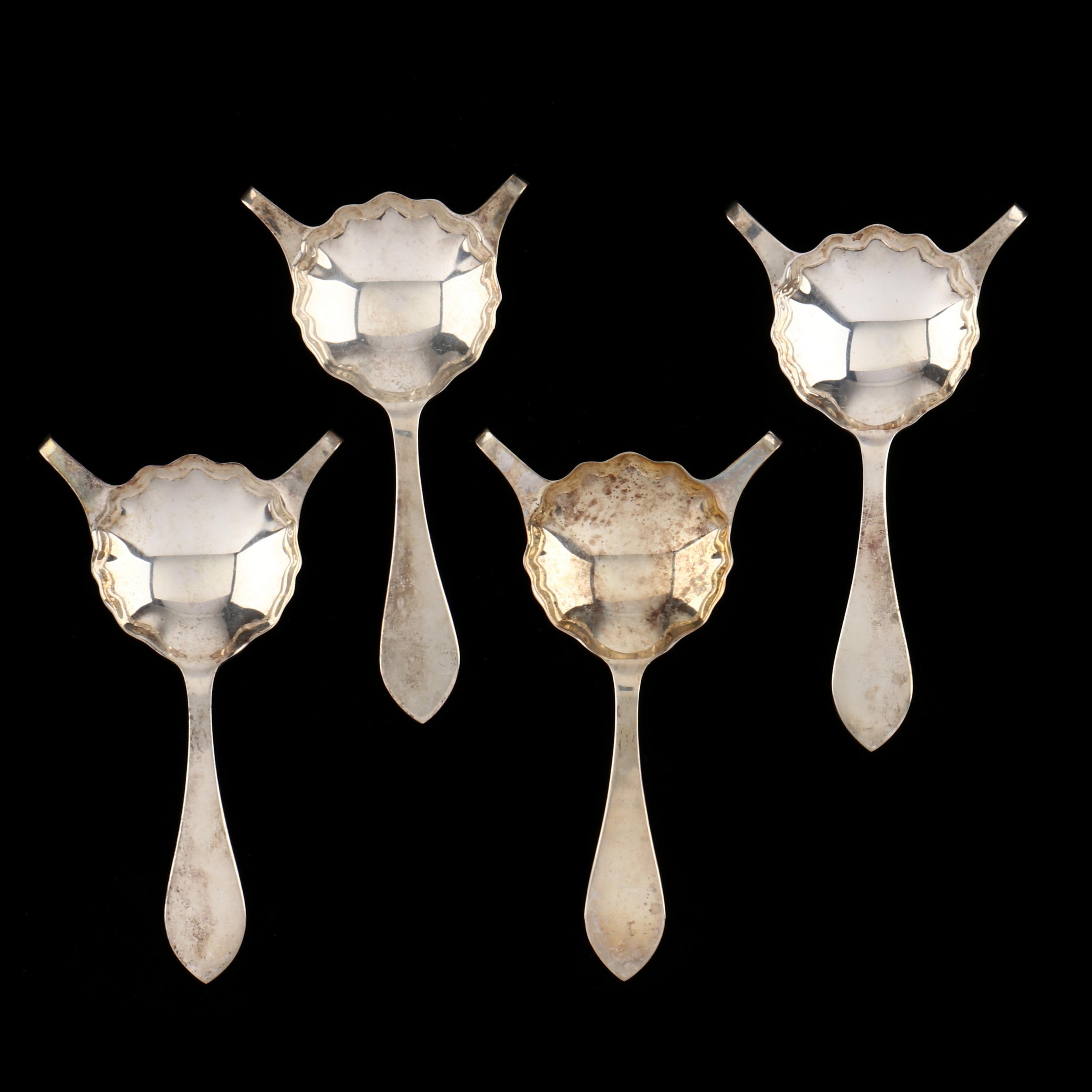 Set of Four Reed & Barton Sterling Silver Café Royale Spoons (Lot