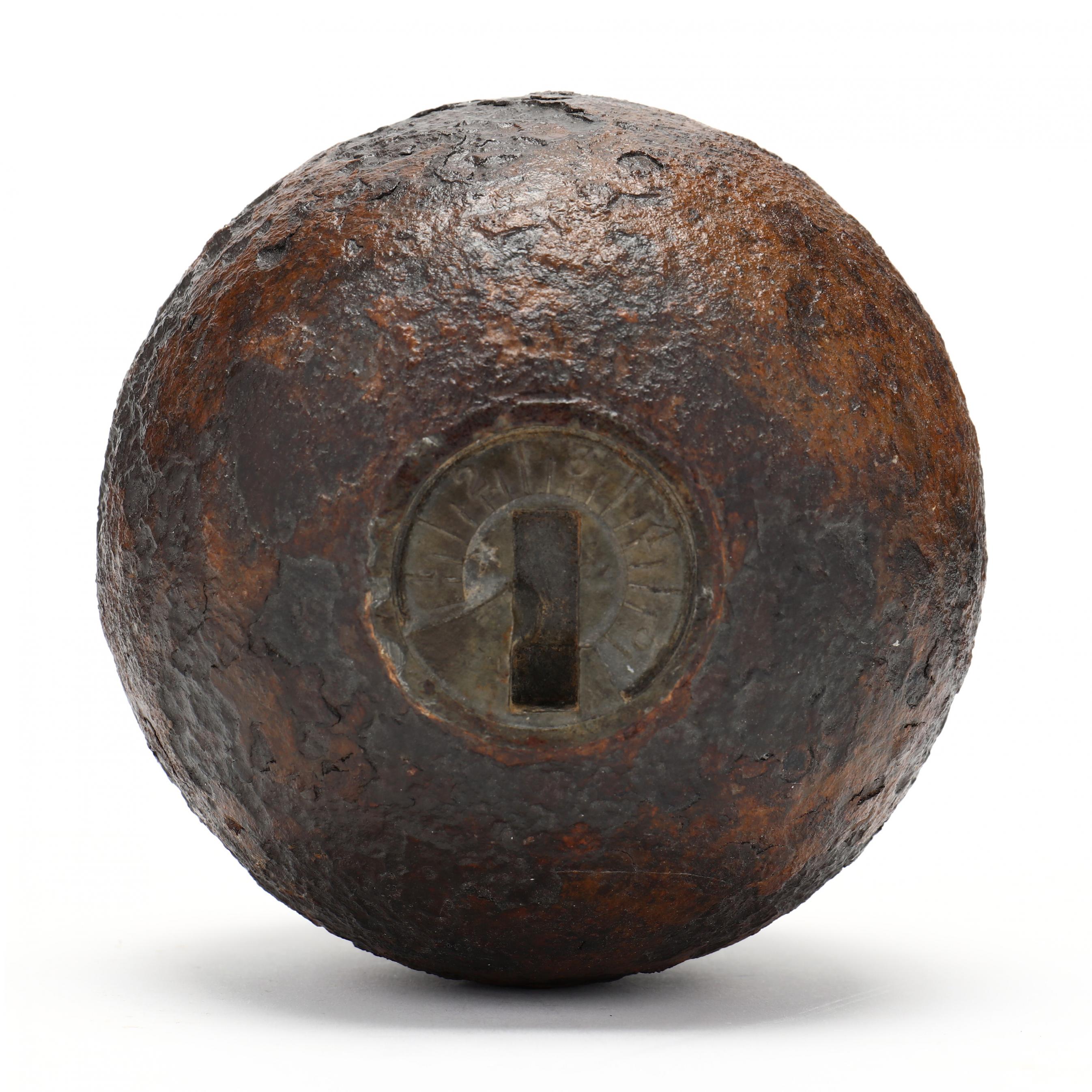 Federal 12 lb. Cannonball With Borman Fuse (Lot 436 - The February