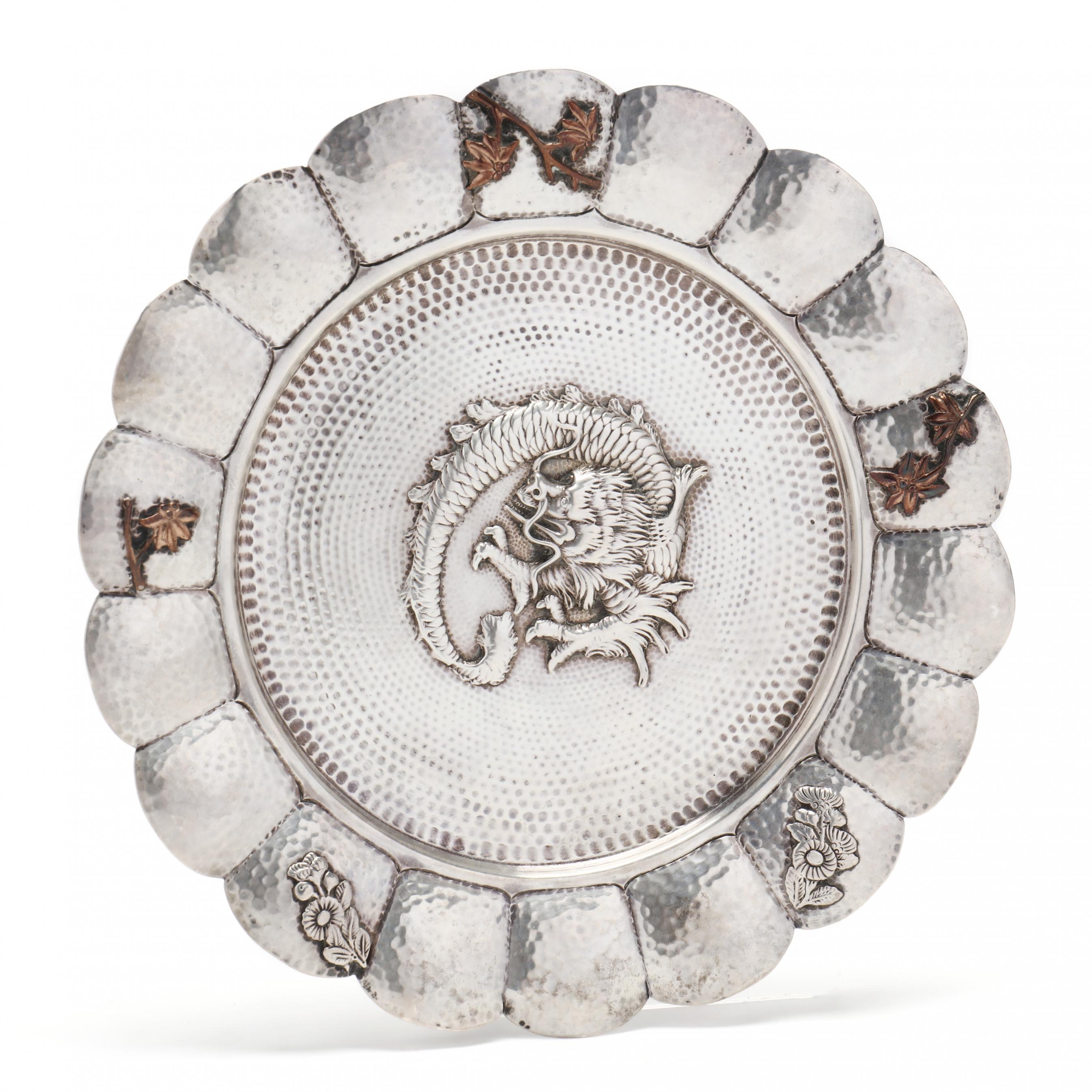 Kennard & Jenks Antique Sterling Silver & Mixed Metals Japonesque