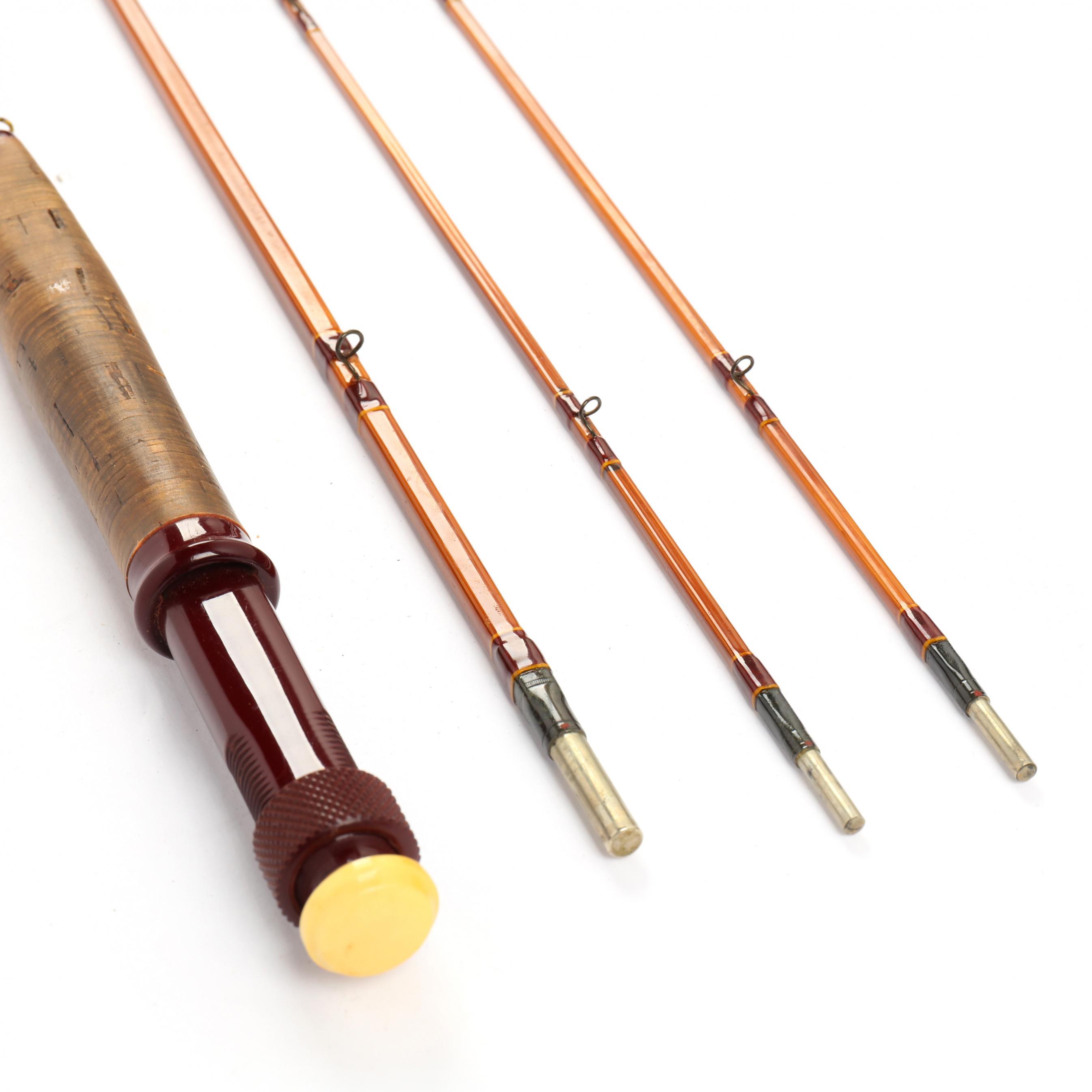 Edwards #50 Quad 8.5' 3/2 Bamboo Fly Rod with Vintage Edwards #50 Quad 8.5' 3/2 Bamboo Fly Rod with Vintage