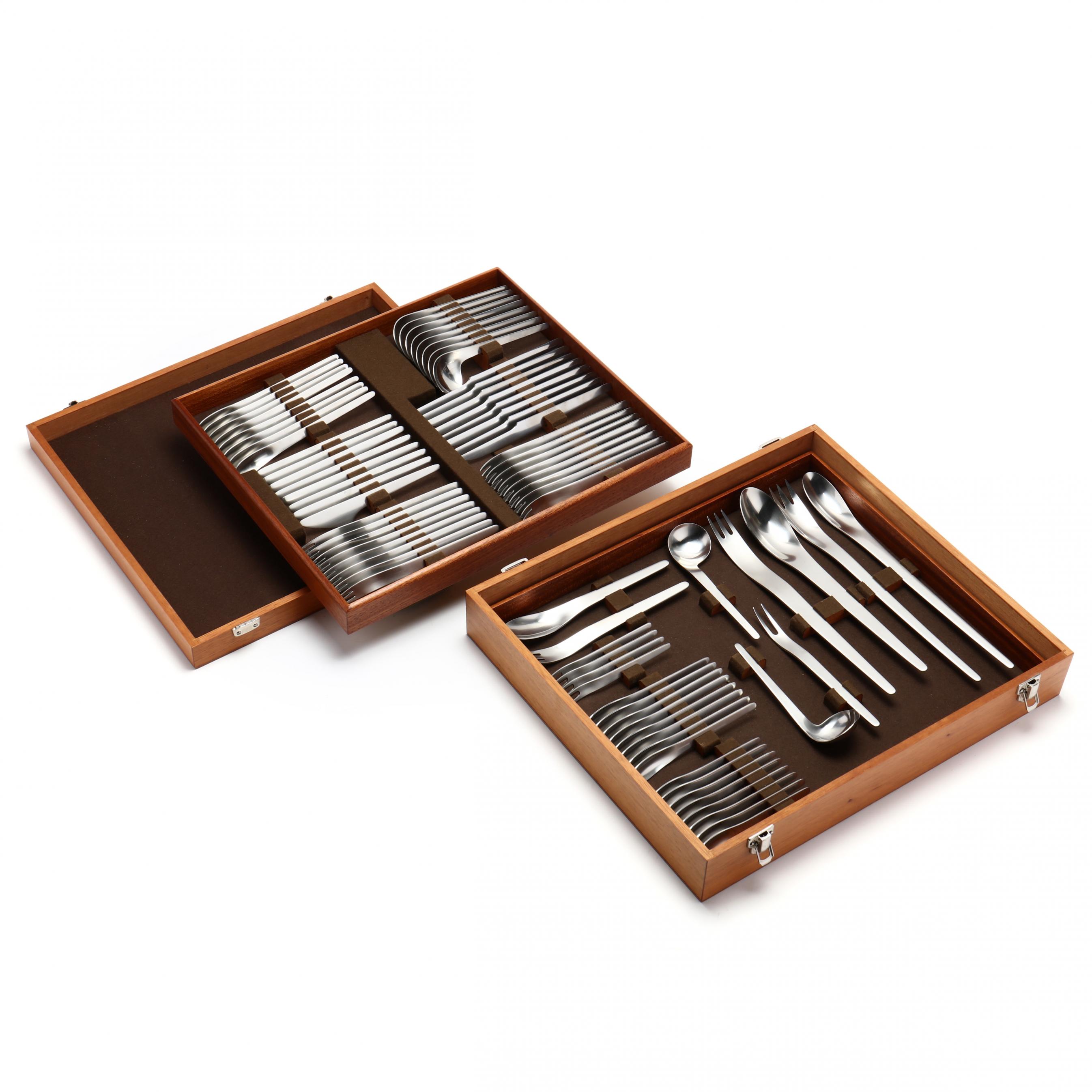 Georg Jensen, Arne Jacobsen Stainless Flatware Service (Lot 3214