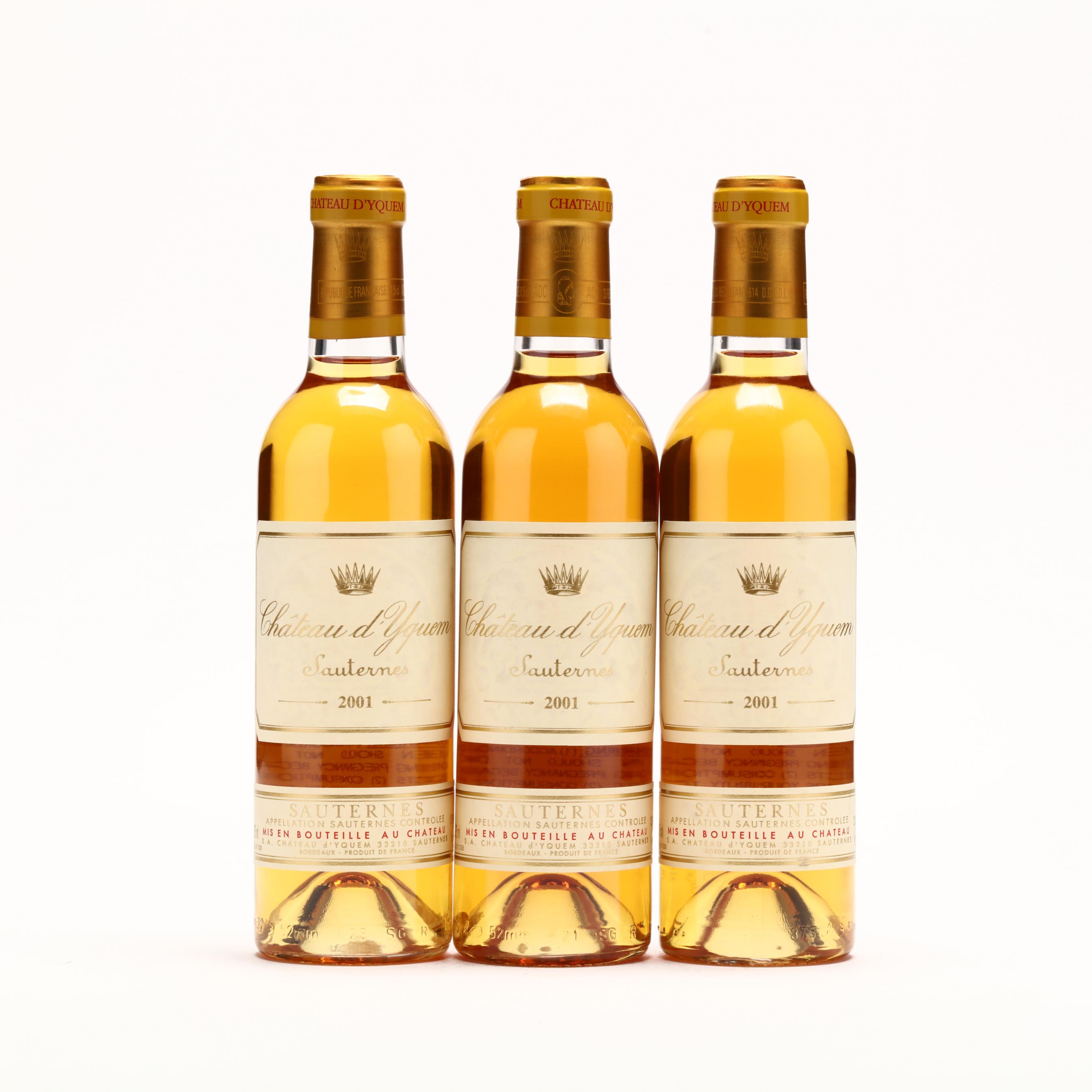 Chateau d'Yquem Half Bottle - Vintage 2001 (Lot 2109 - Fine Chateau d'Yquem Half Bottle - Vintage 2001 (Lot 2109 - Fine