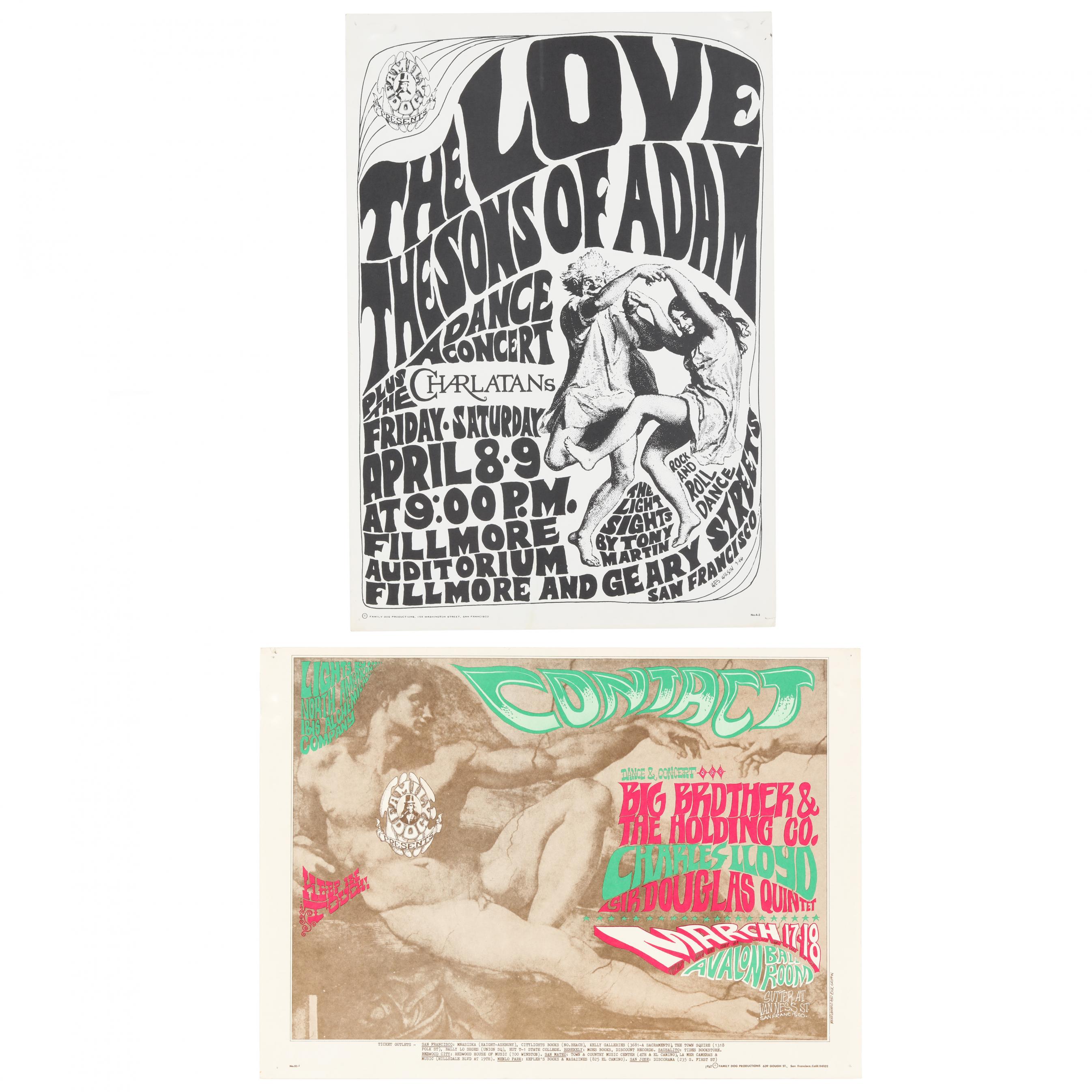 Two Family Dog Concert Posters, 