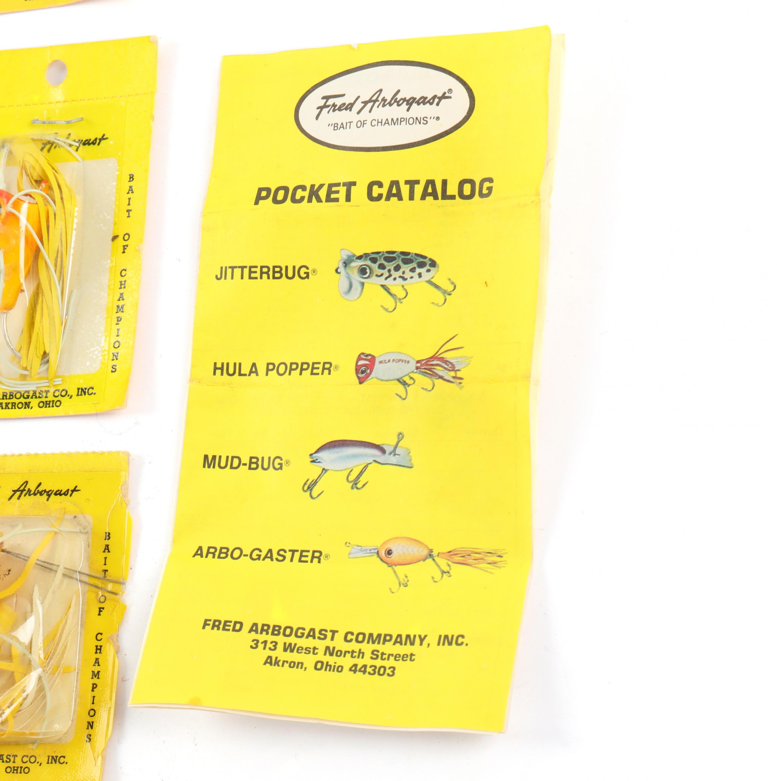 Collection of Twenty Fred Arbogast Lures in Original Packaging
