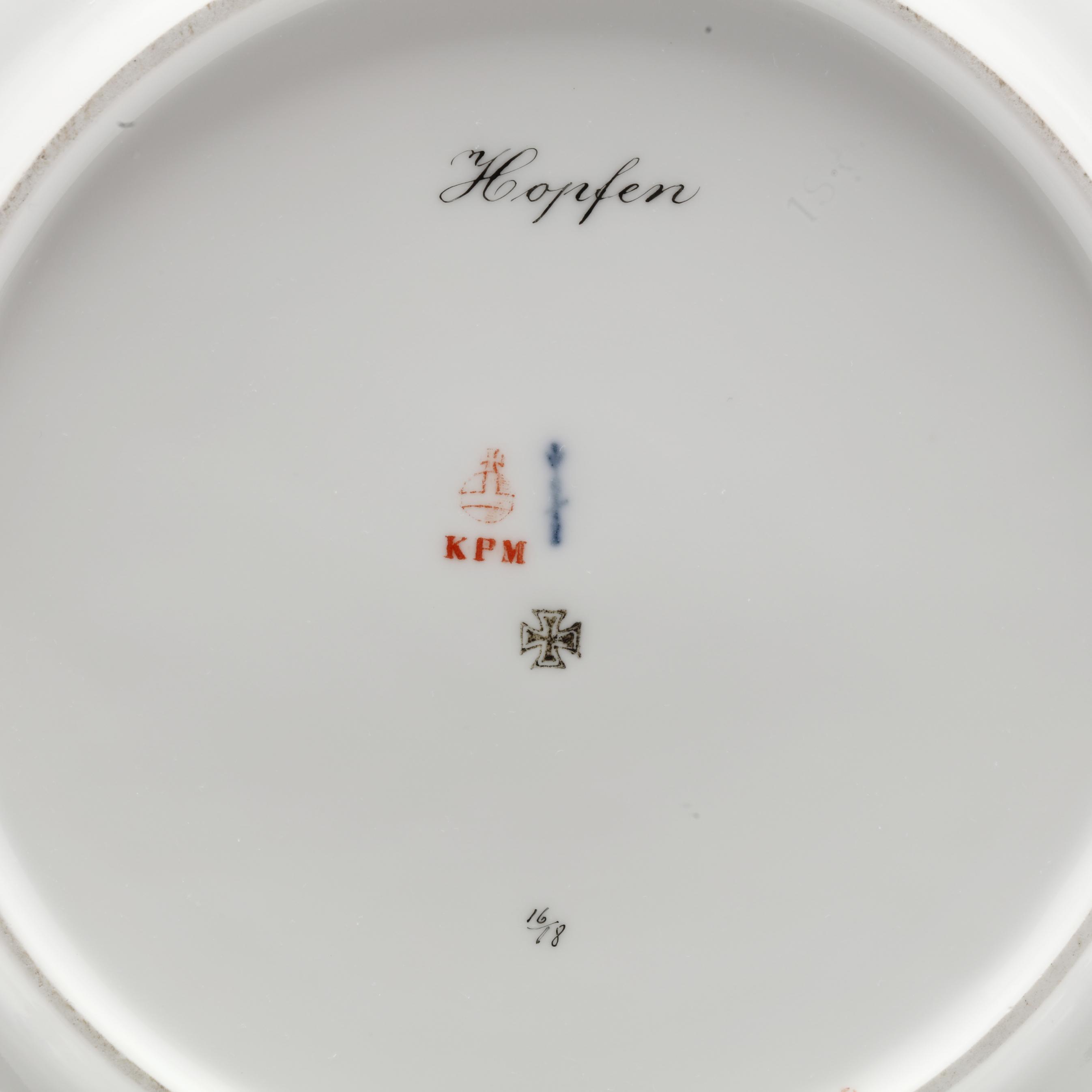 Set of Eleven Berlin (KPM) Porcelain Hand-Painted Plates (Lot 188