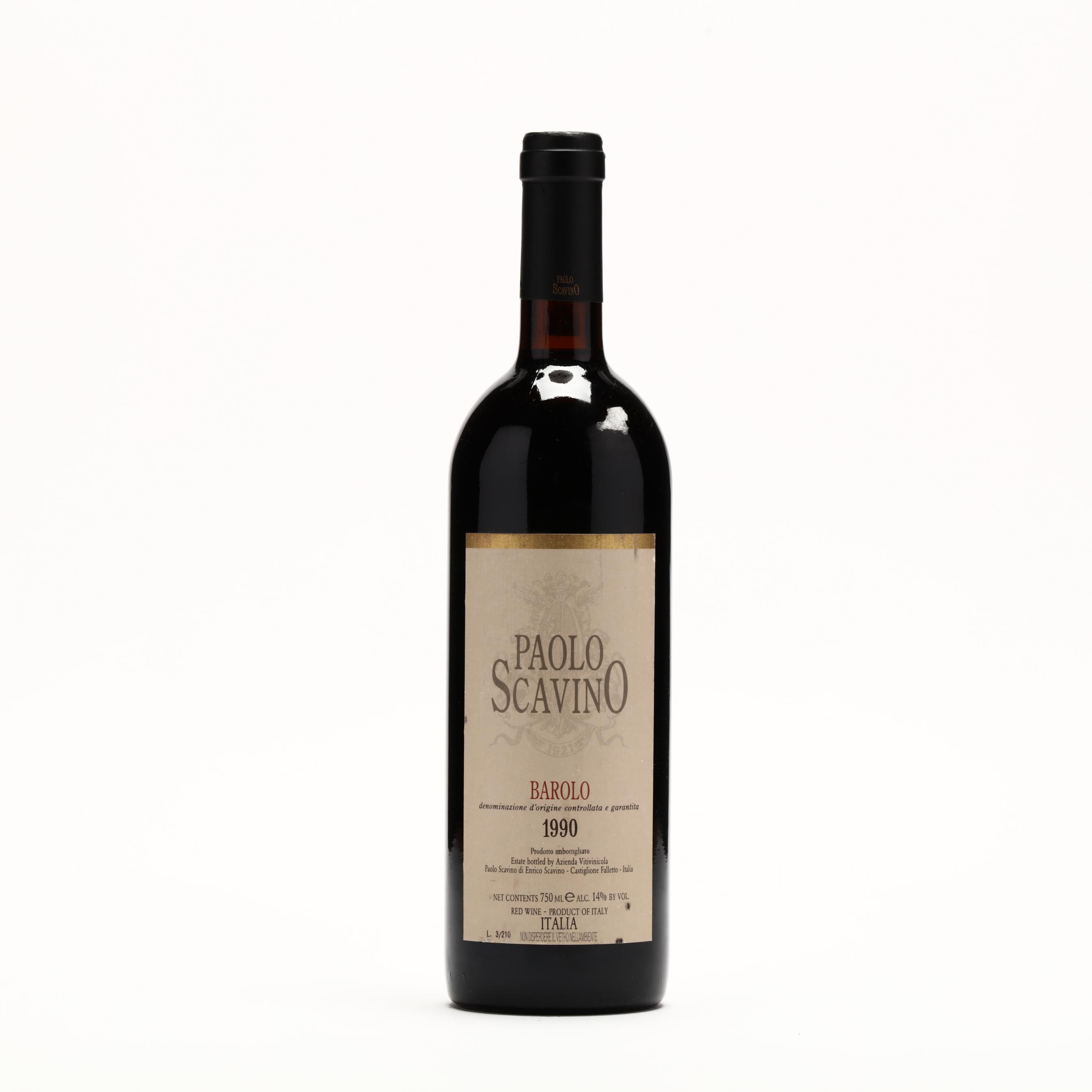 Bonhams Cornette de Saint Cyr : Barolo Riserva Baudana 1990