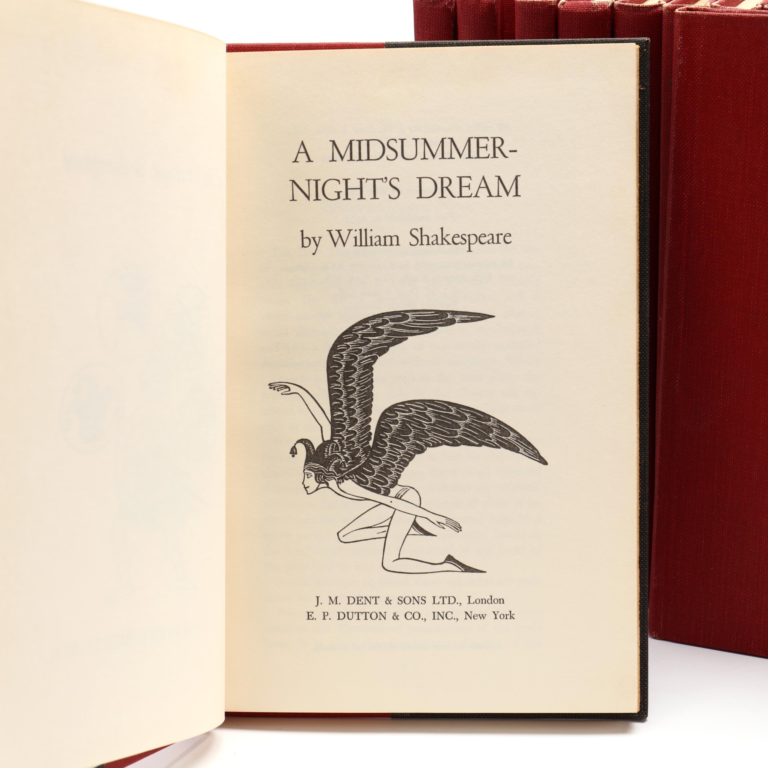 Complete 40 Volume Set of The New Temple Shakespeare (Lot 618