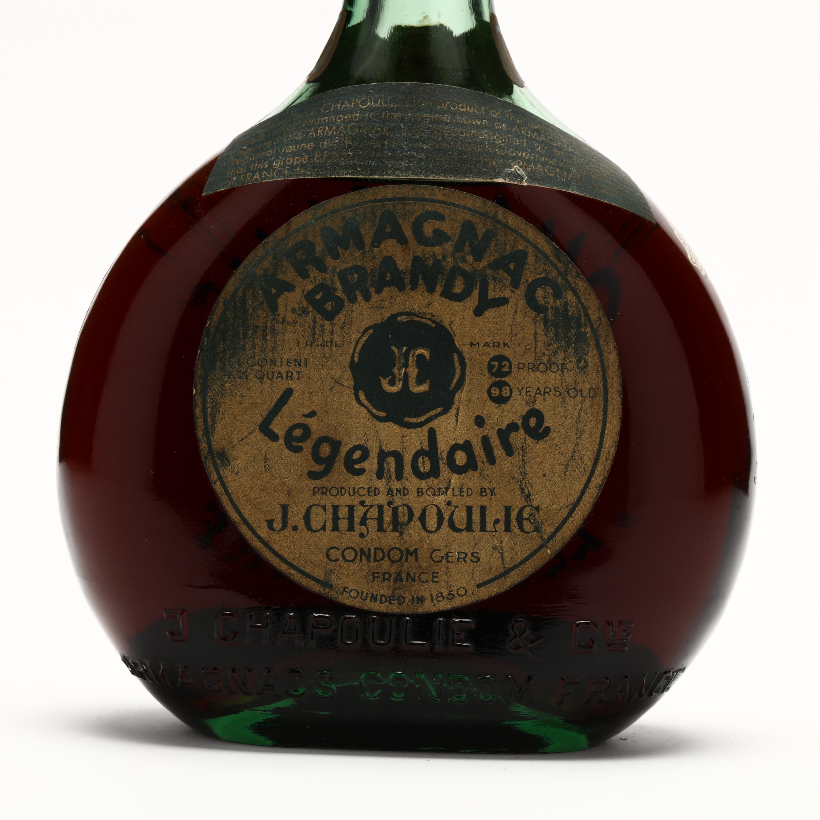 Armagnac Brandy Legendaire (Lot 5176 - Rare SpiritsJun 10 Armagnac Brandy Legendaire (Lot 5176 - Rare SpiritsJun 10