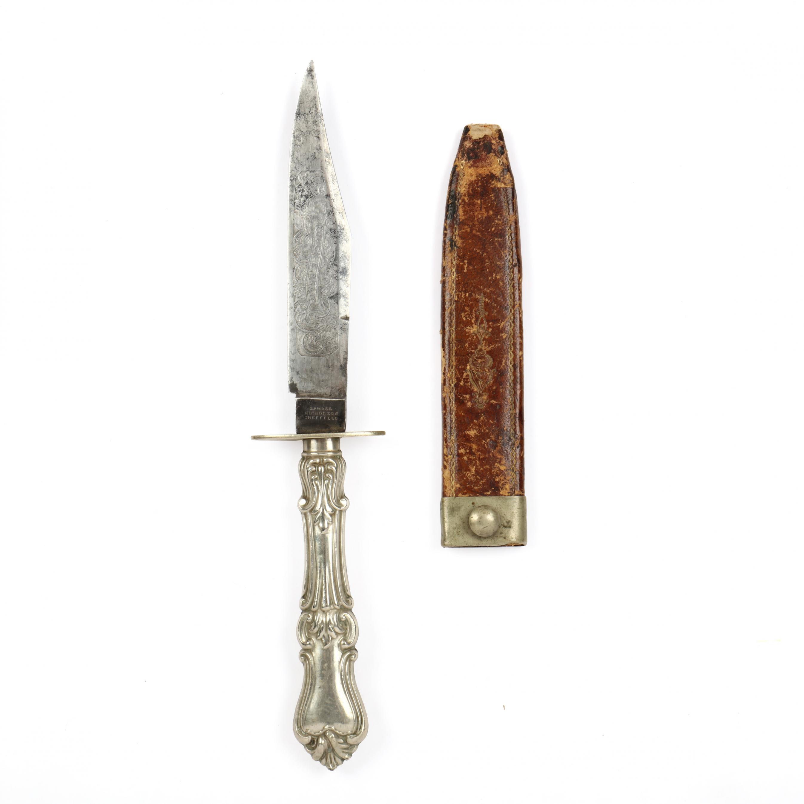 Samuel Nicholson, Sheffield Clip Point Bowie Knife (Lot 663 - The