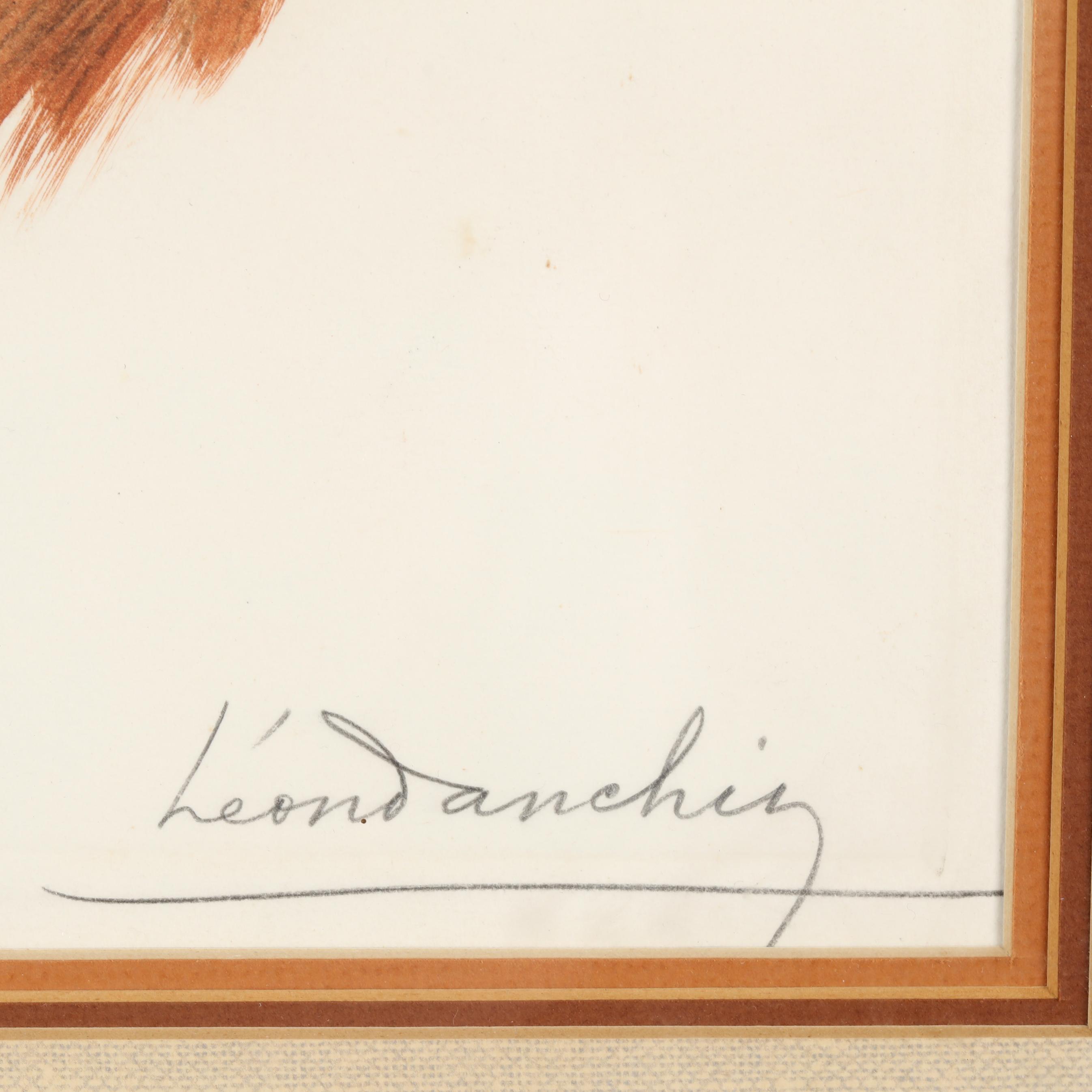 Lon Danchin レオン・ダンチン 版画 2点セット　直筆サイン Léon Danchin (French, 1887–1939), Two Irish Setters (Lot 2277