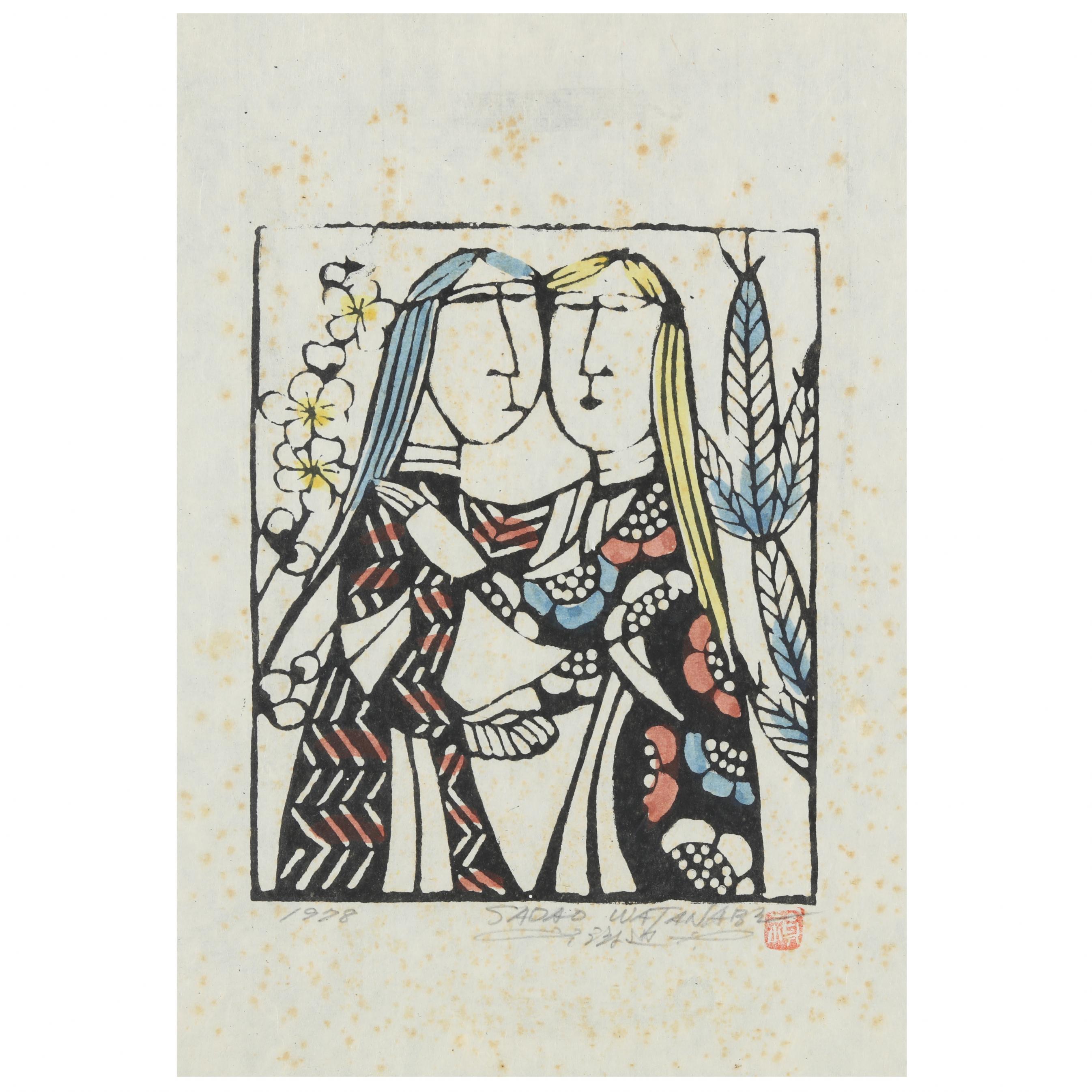 セール中 SADAO WATANABE COLLECTION 1978-1993 Sadao Watanabe (Japanese, 1913-1996), The Visitation (Lot 73 - The