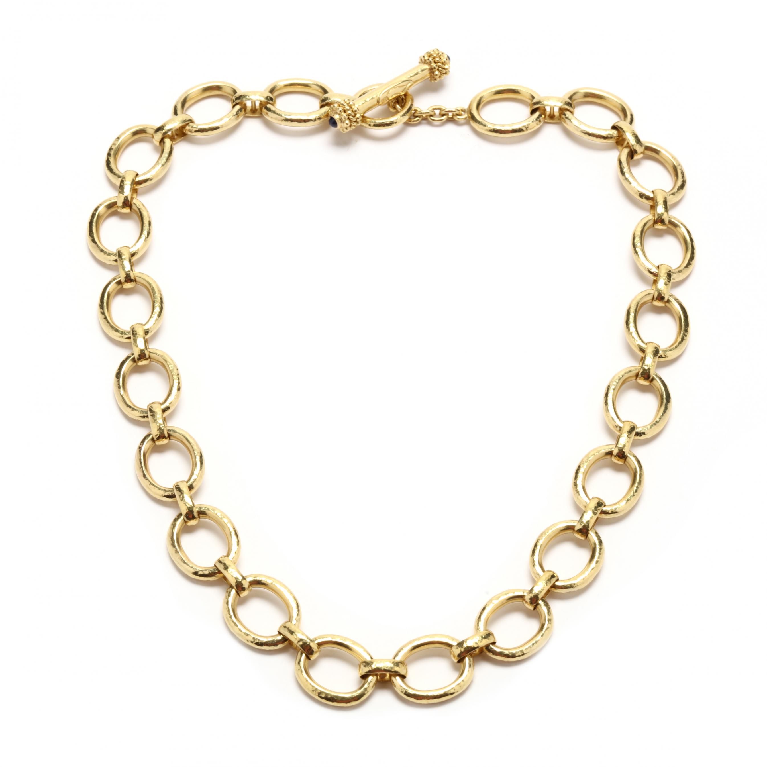 High Karat Gold Necklace, Elizabeth Locke