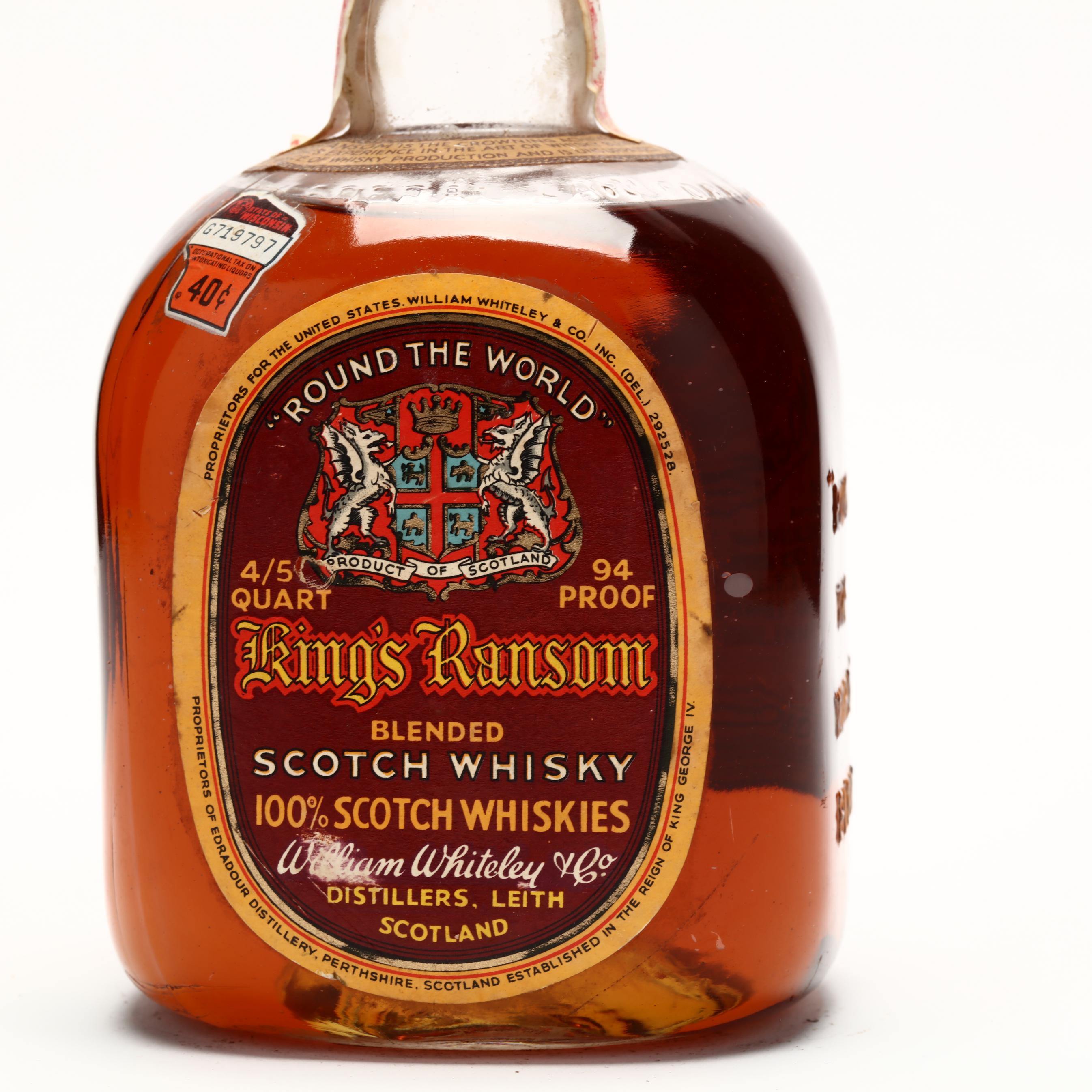 King's Ransom Round The World Scotch Whisky (Lot 5104 - Rare King's Ransom Round The World Scotch Whisky (Lot 5104 - Rare