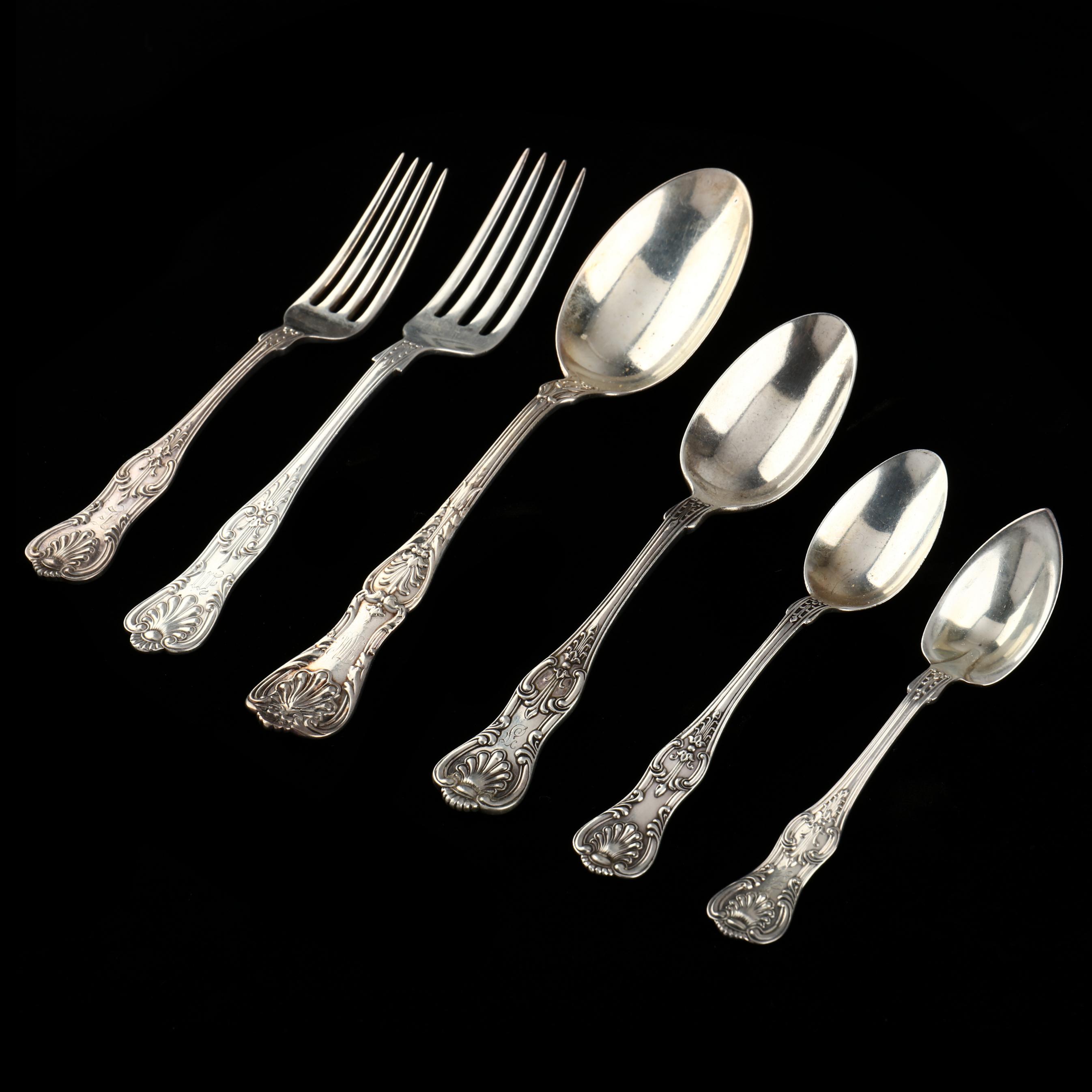 American Sterling Silver King Pattern Flatware (Lot 1180 - Estate 
