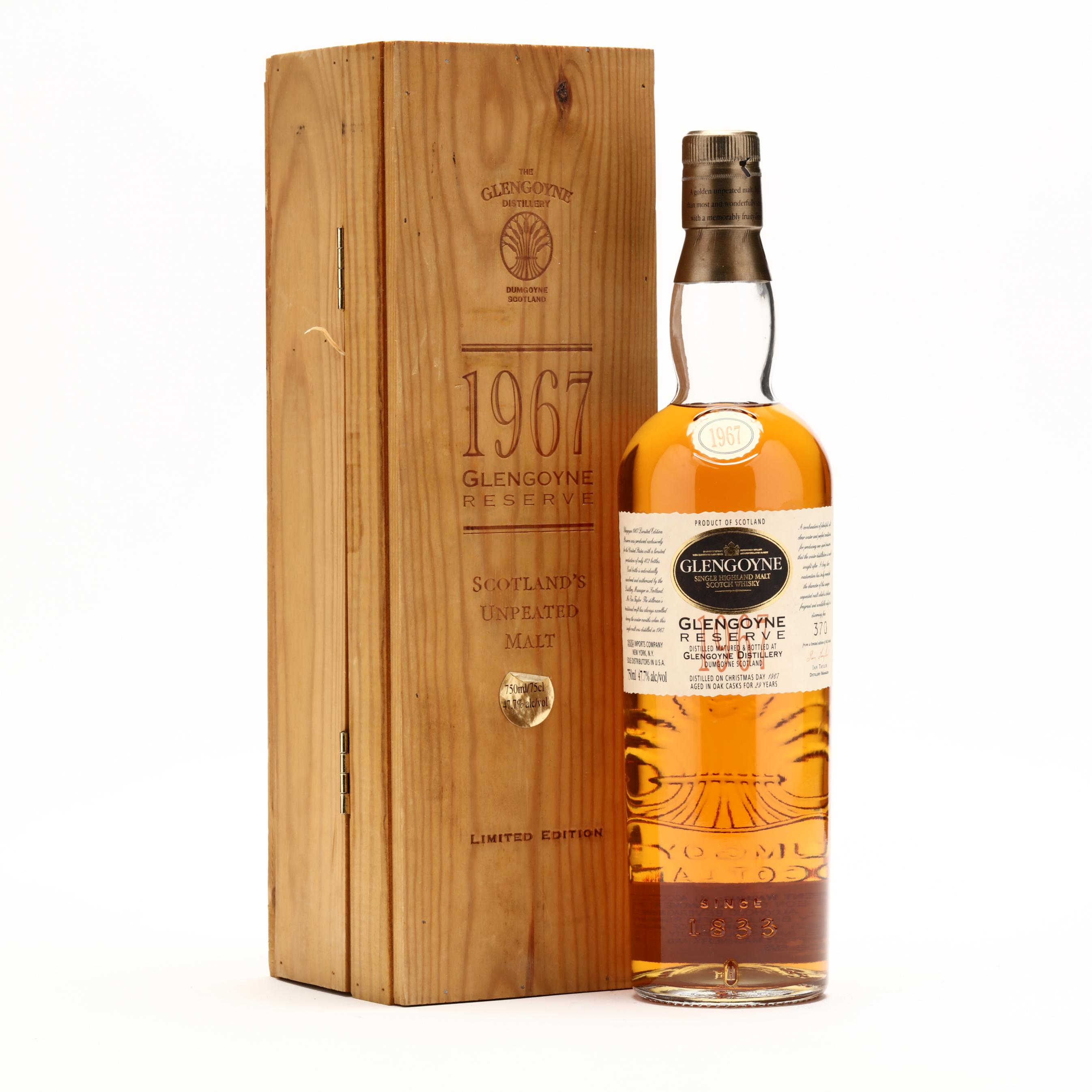 Glengoyne Reserve Scotch Whisky - Vintage 1967 (Lot 5124 - Rare