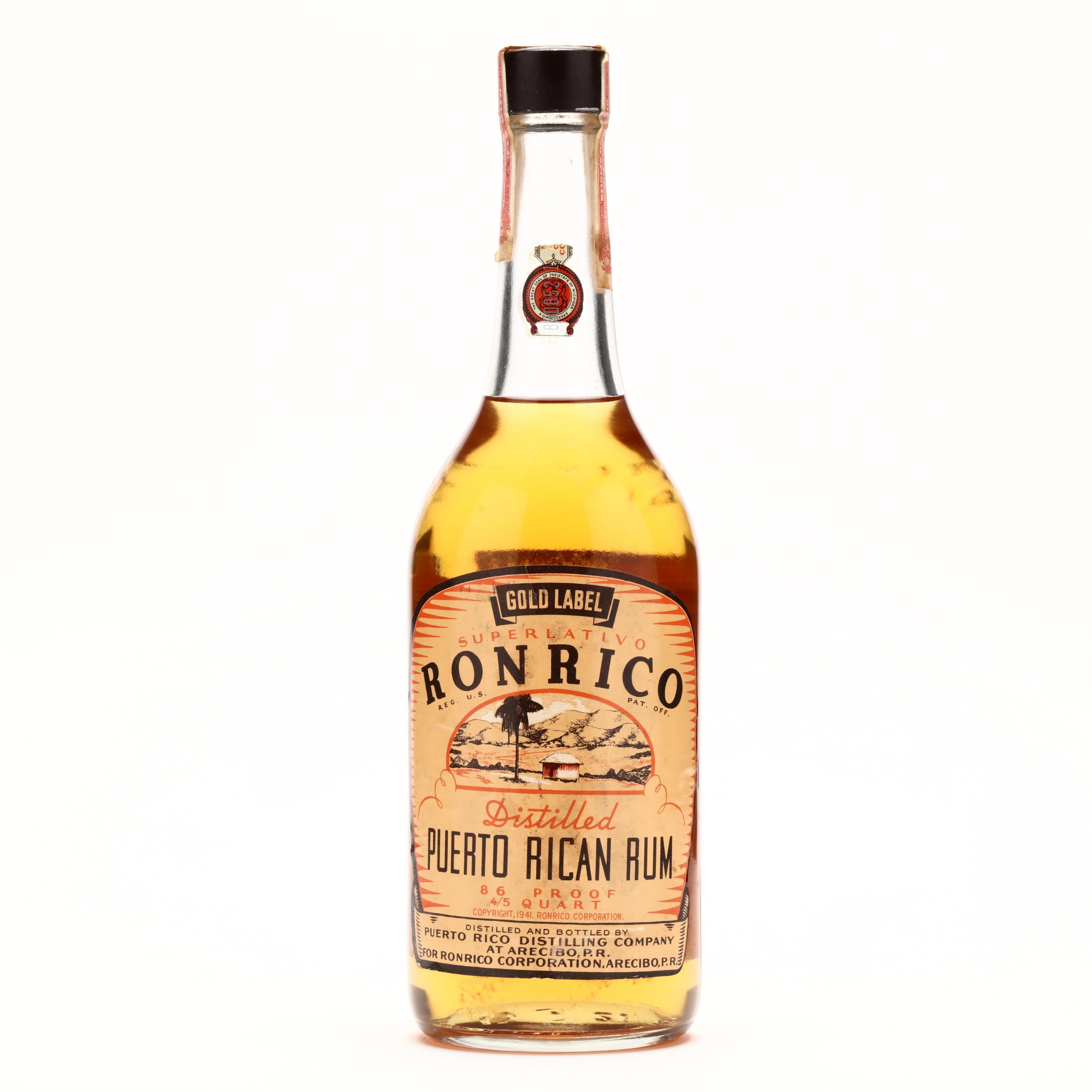 Ronrico Gold Label Puerto Rican Rum (Lot 5216 - Rare SpiritsJun 10
