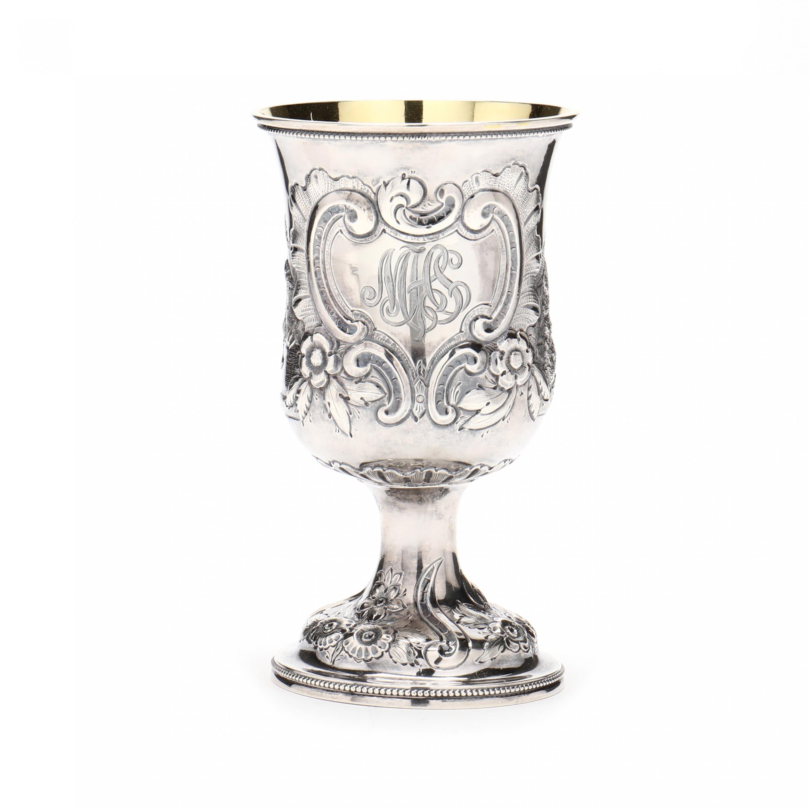 An American Coin Silver Hunt Goblet, Mark of J. Conning, Mobile