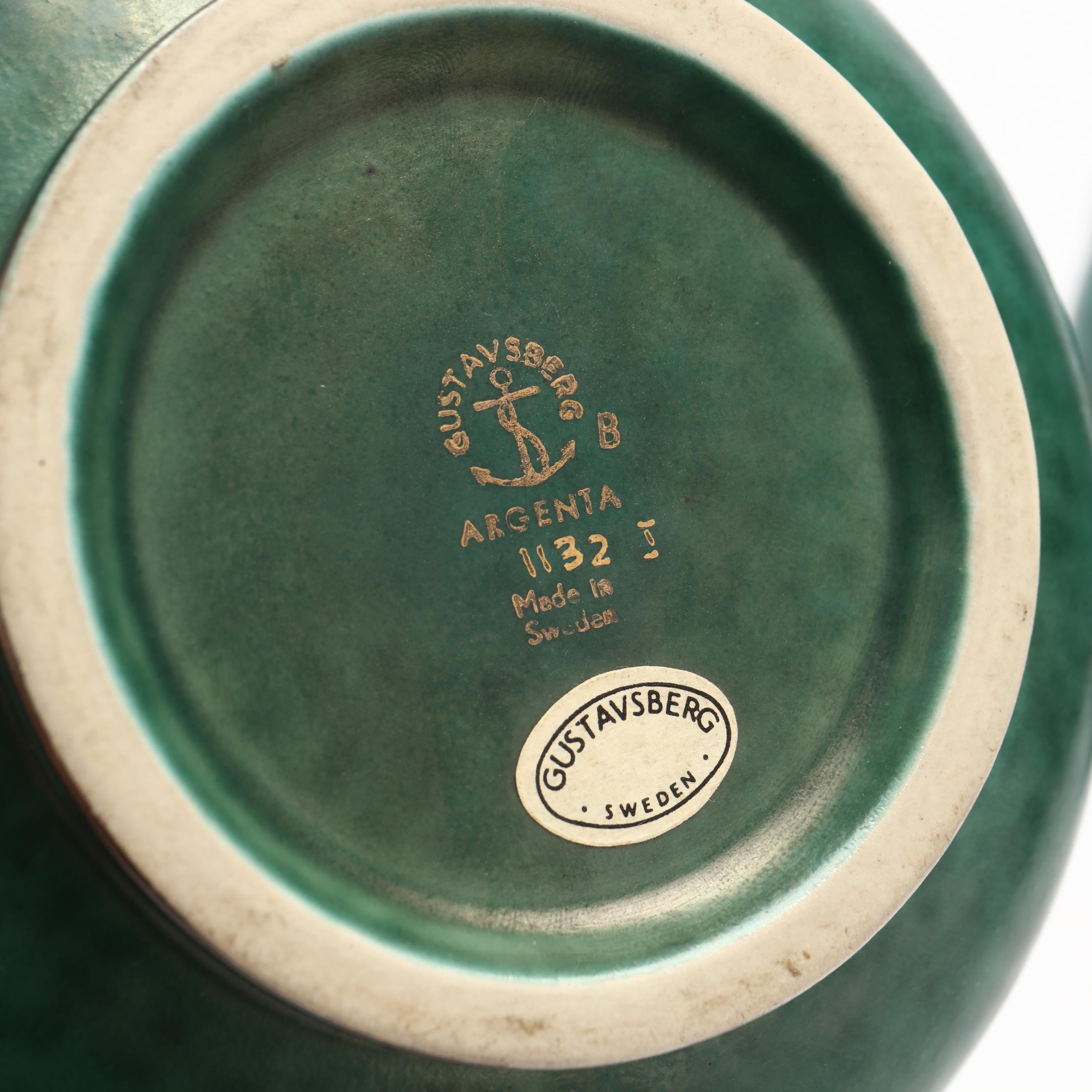 Wilhelm Kage (Swedish), Three Gustavsberg Argenta Vases (Lot 2422