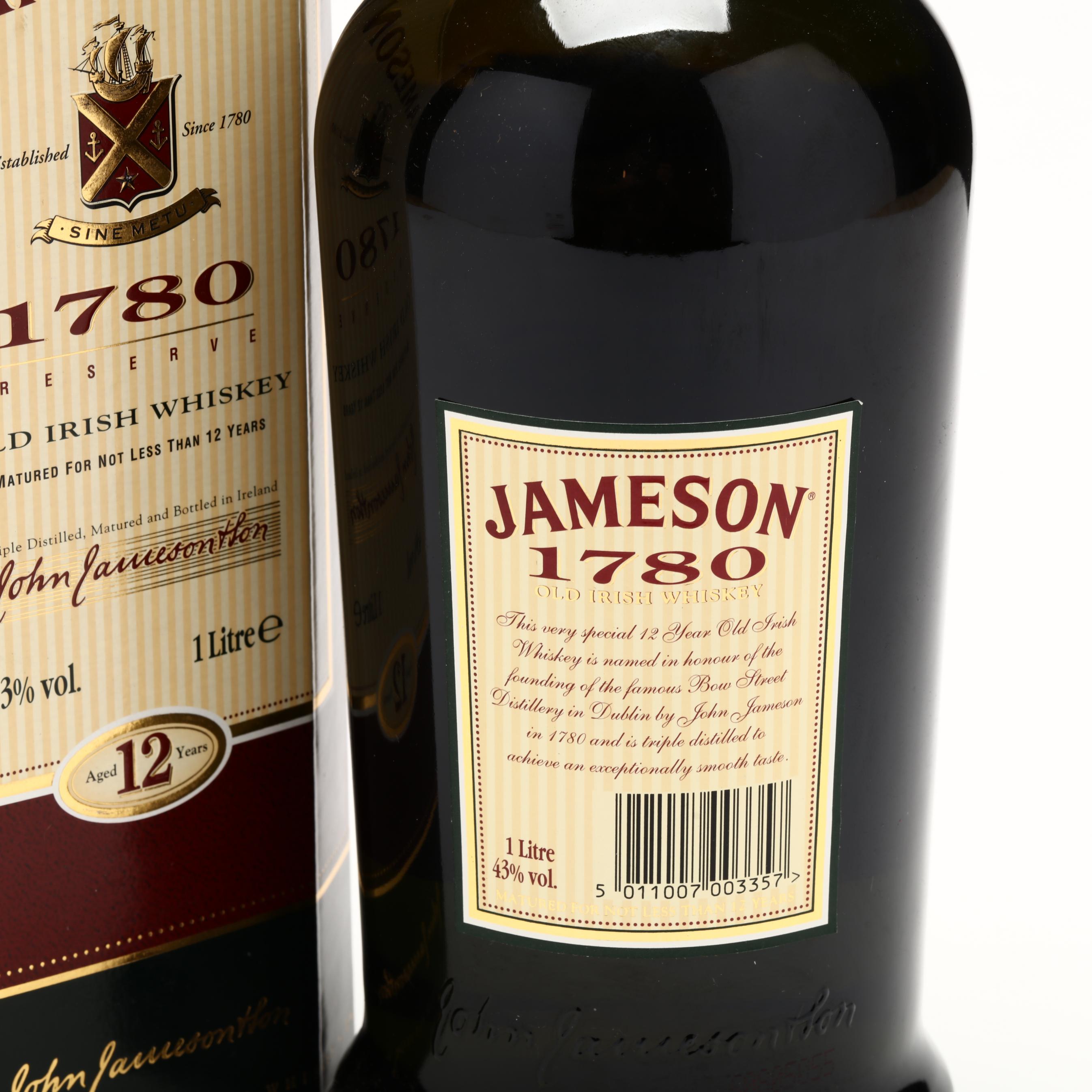 John Jameson 1780 Special Reserve 12YO Irish Whiskey - 1980s