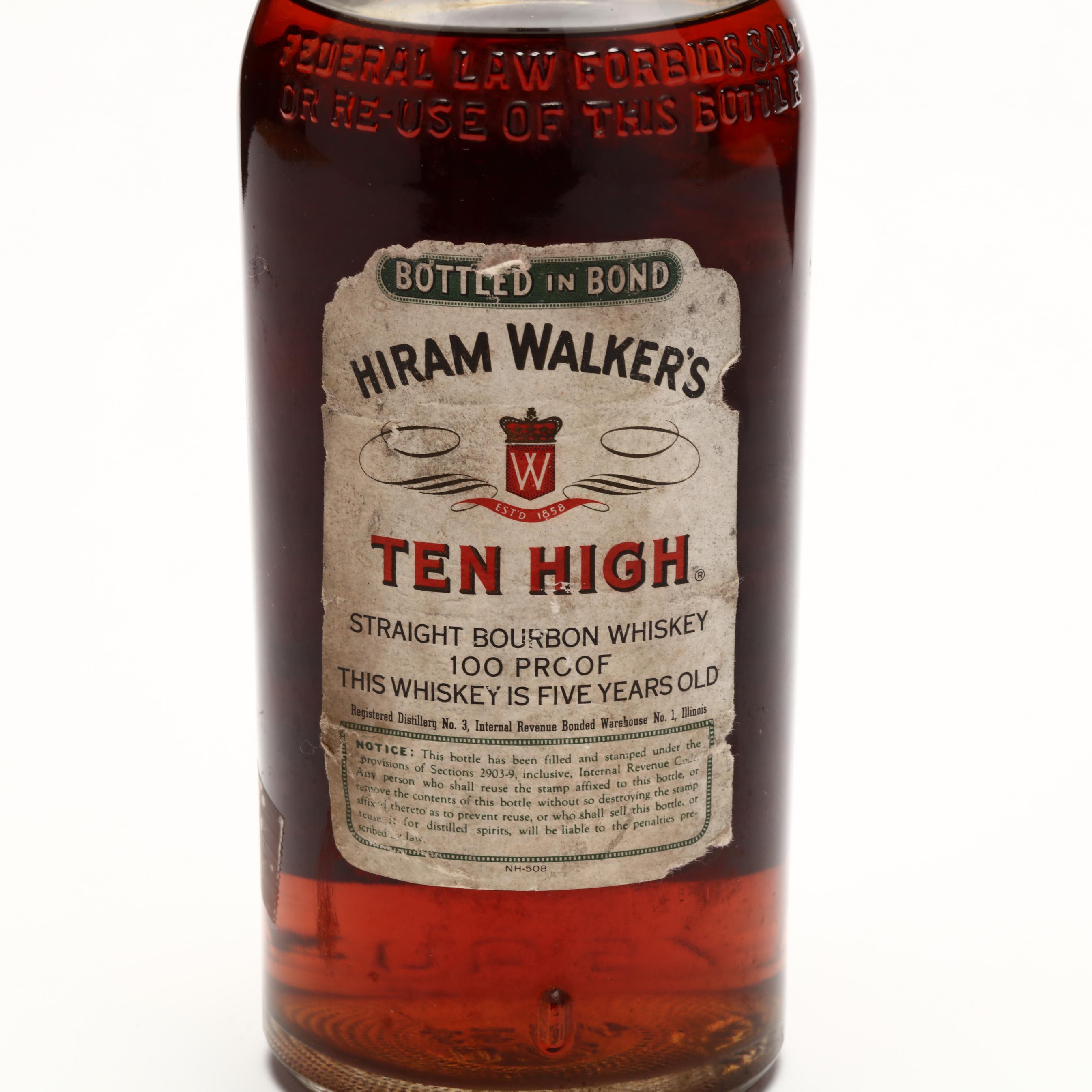 ウイスキー Hiram Walker's Ten High Ten 10 Years Old Review 127: Hiram Walker 10 High (1973) : r/bourbon